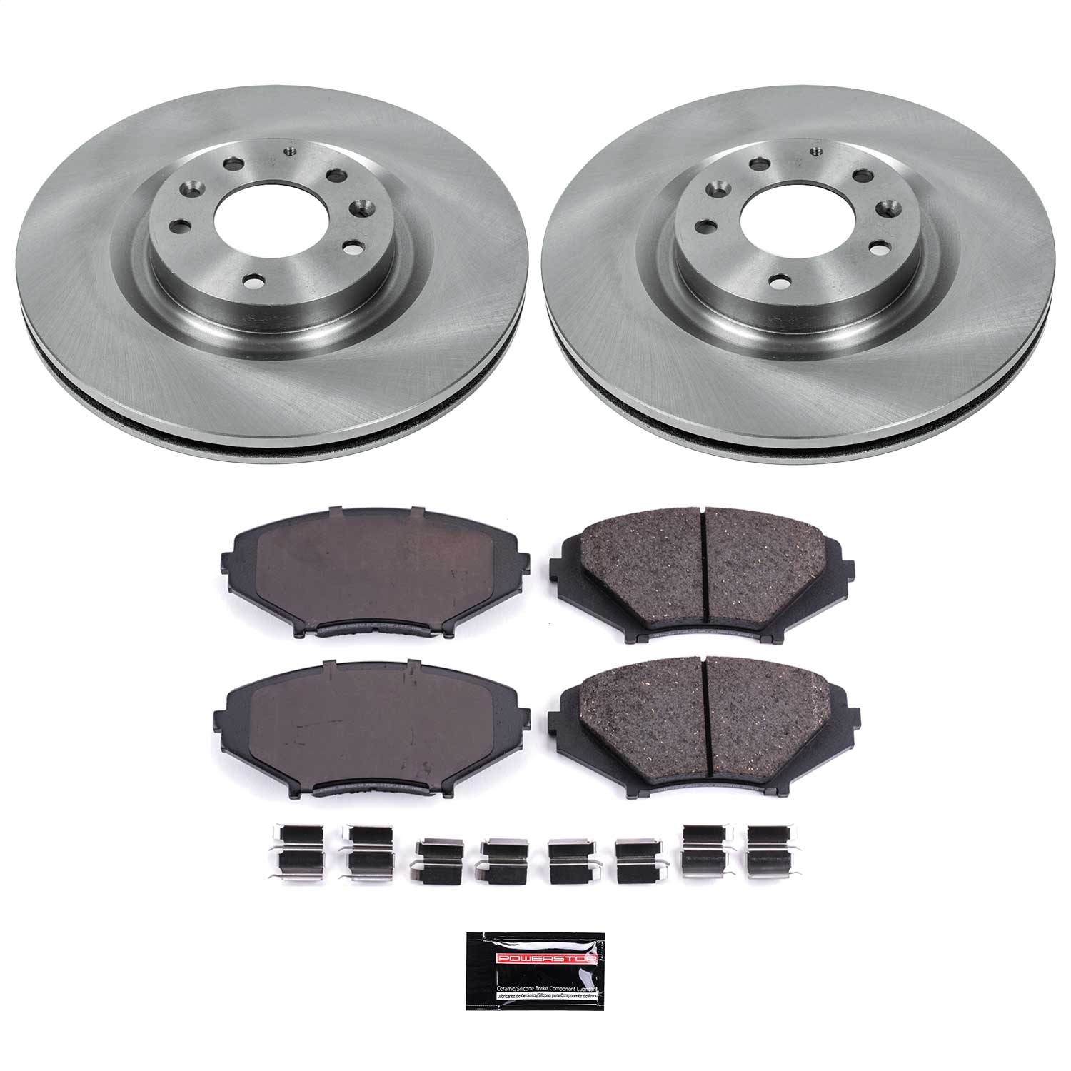 Power Stop - KOE3026 - Front - Disc Brake Pad and Rotor Kit