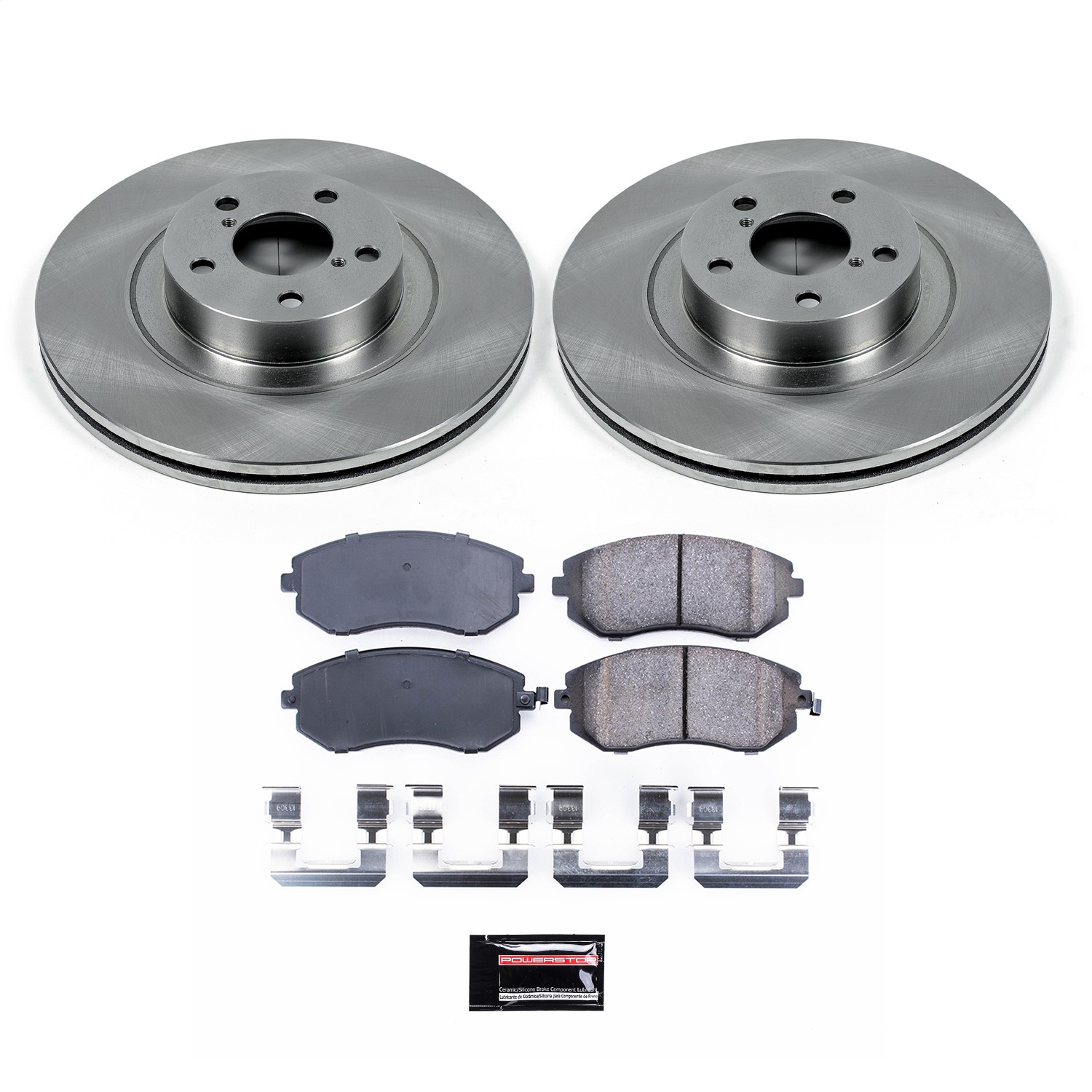 Power Stop - KOE3038 - Front - Disc Brake Pad and Rotor Kit