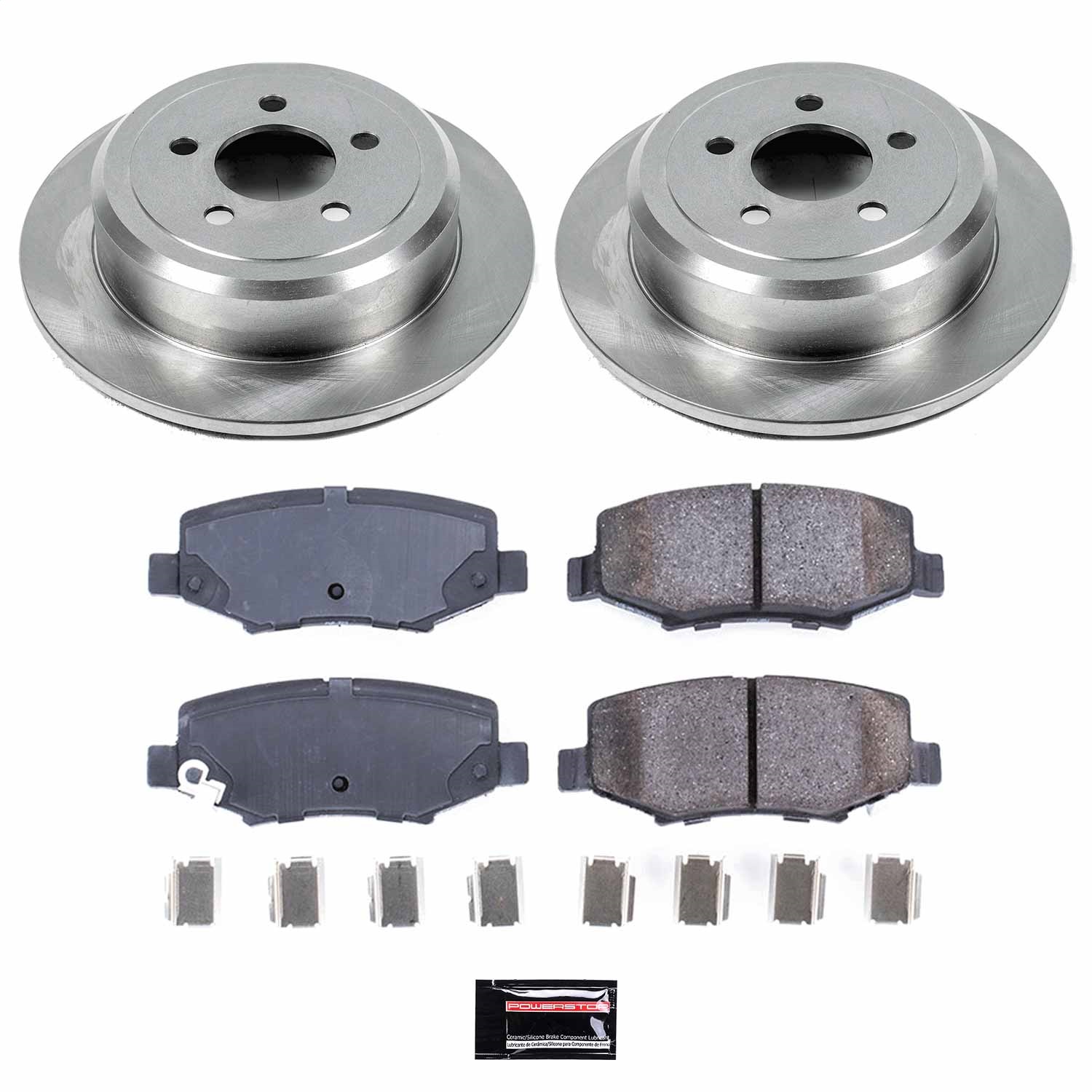 Power Stop - KOE3046 - Rear - Disc Brake Pad and Rotor Kit