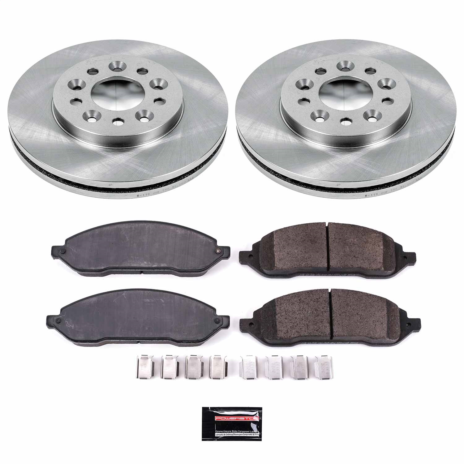 Power Stop - KOE3051 - Front - Disc Brake Pad and Rotor Kit
