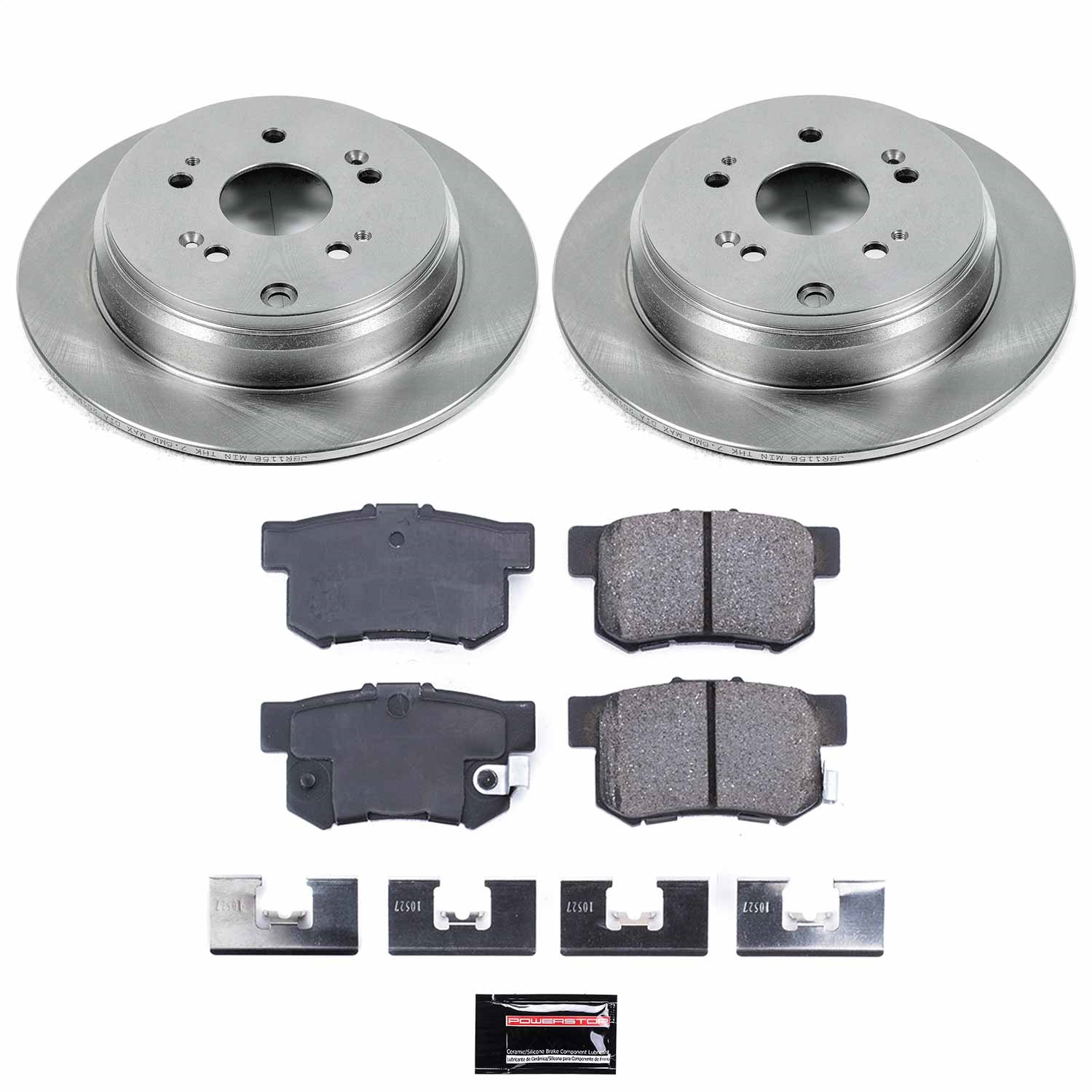 Power Stop - KOE3098 - Rear - Disc Brake Pad and Rotor Kit
