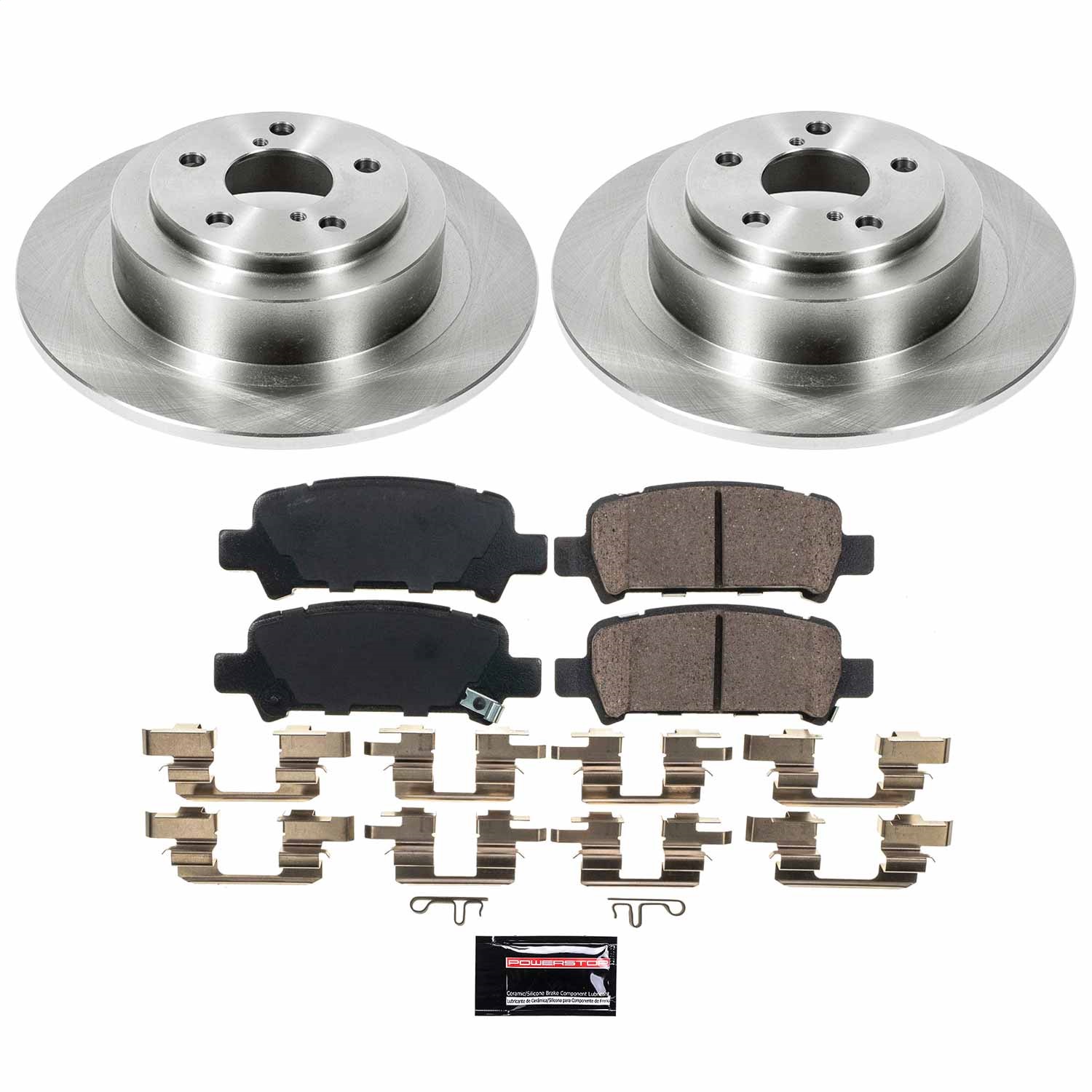 Power Stop - KOE3124 - Rear - Disc Brake Pad and Rotor Kit