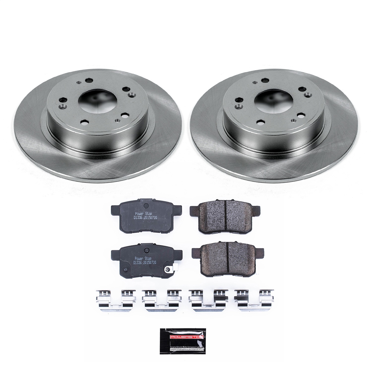 Power Stop - KOE3127 - Rear - Disc Brake Pad and Rotor Kit
