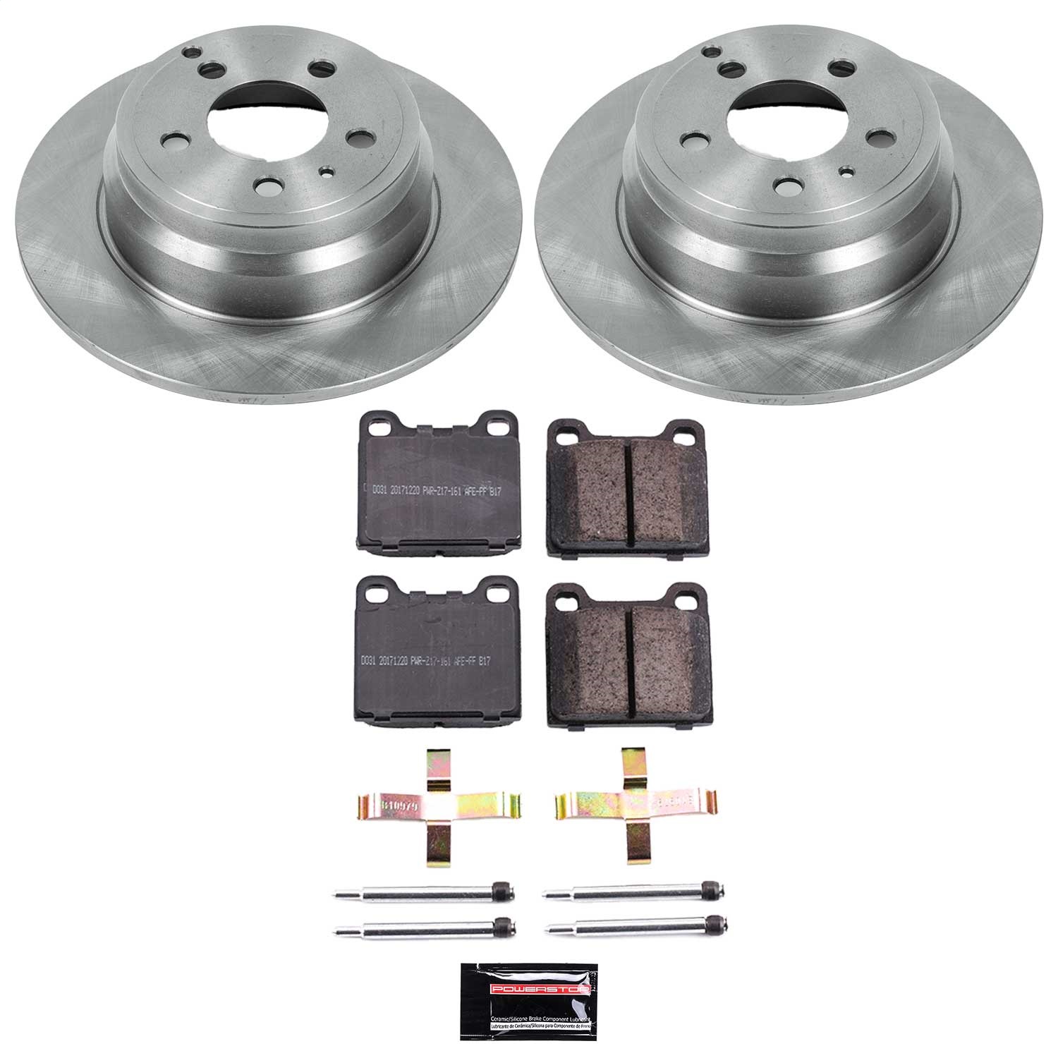 Power Stop - KOE3145 - Rear - Disc Brake Pad and Rotor Kit