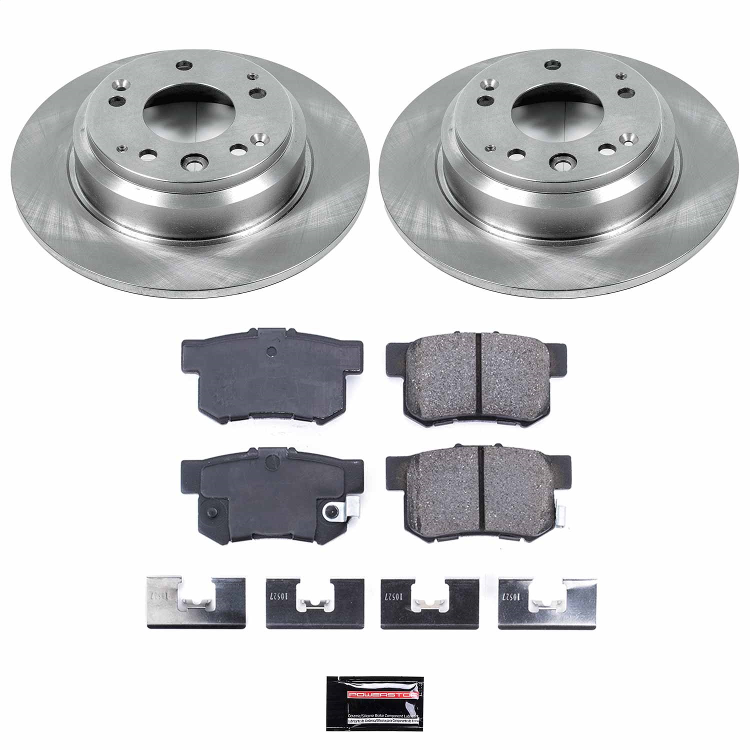 Power Stop - KOE3153 - Rear - Disc Brake Pad and Rotor Kit