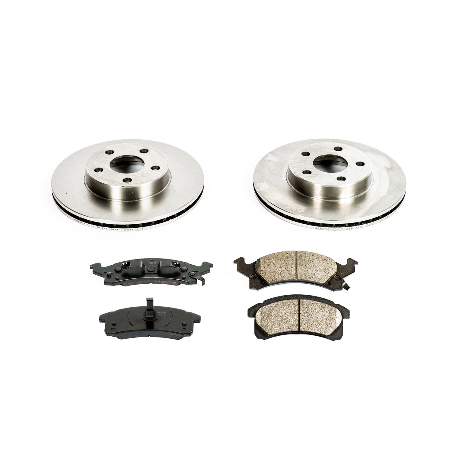 Power Stop - KOE3156 - Front - Disc Brake Pad and Rotor Kit