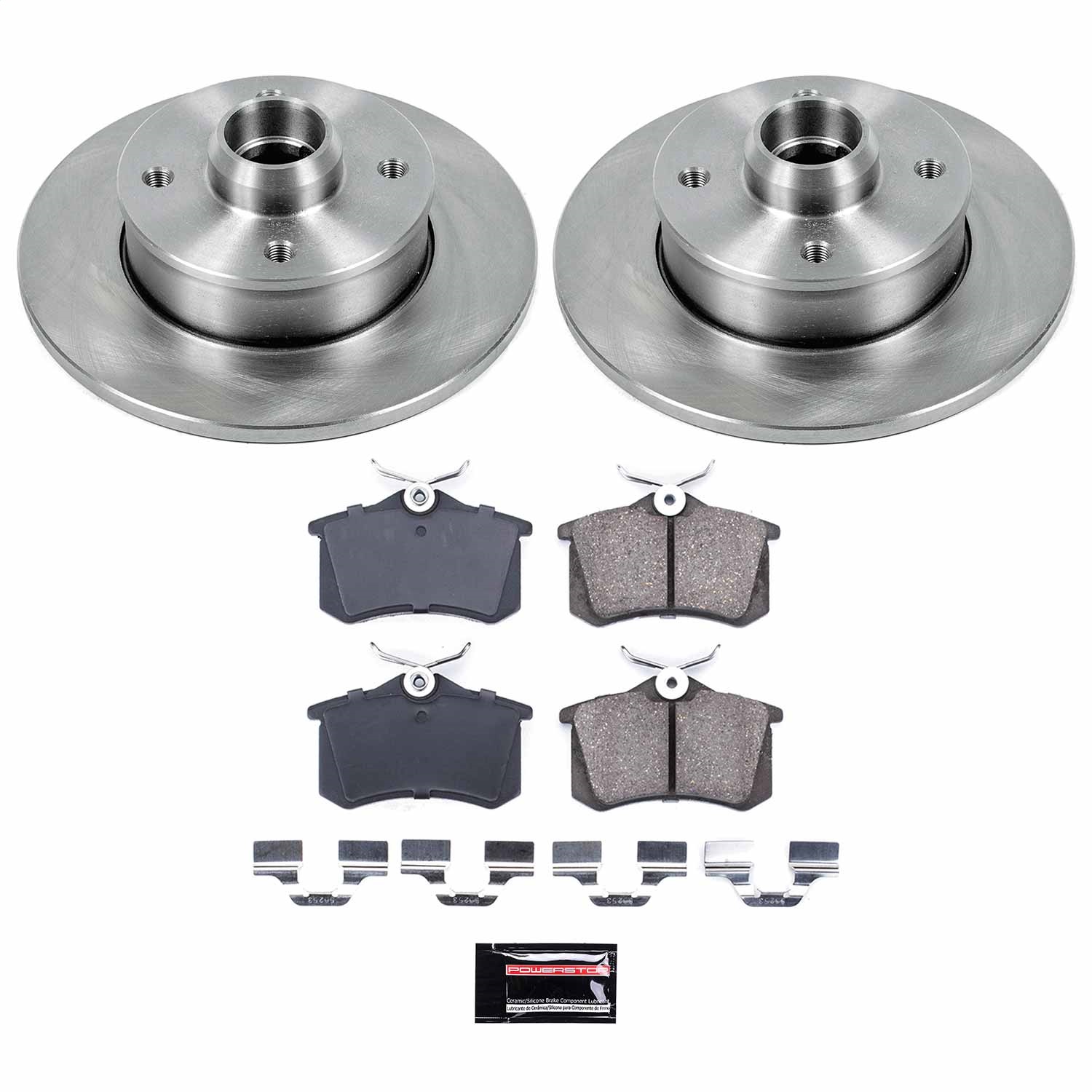 Power Stop - KOE369 - Rear - Disc Brake Pad and Rotor Kit