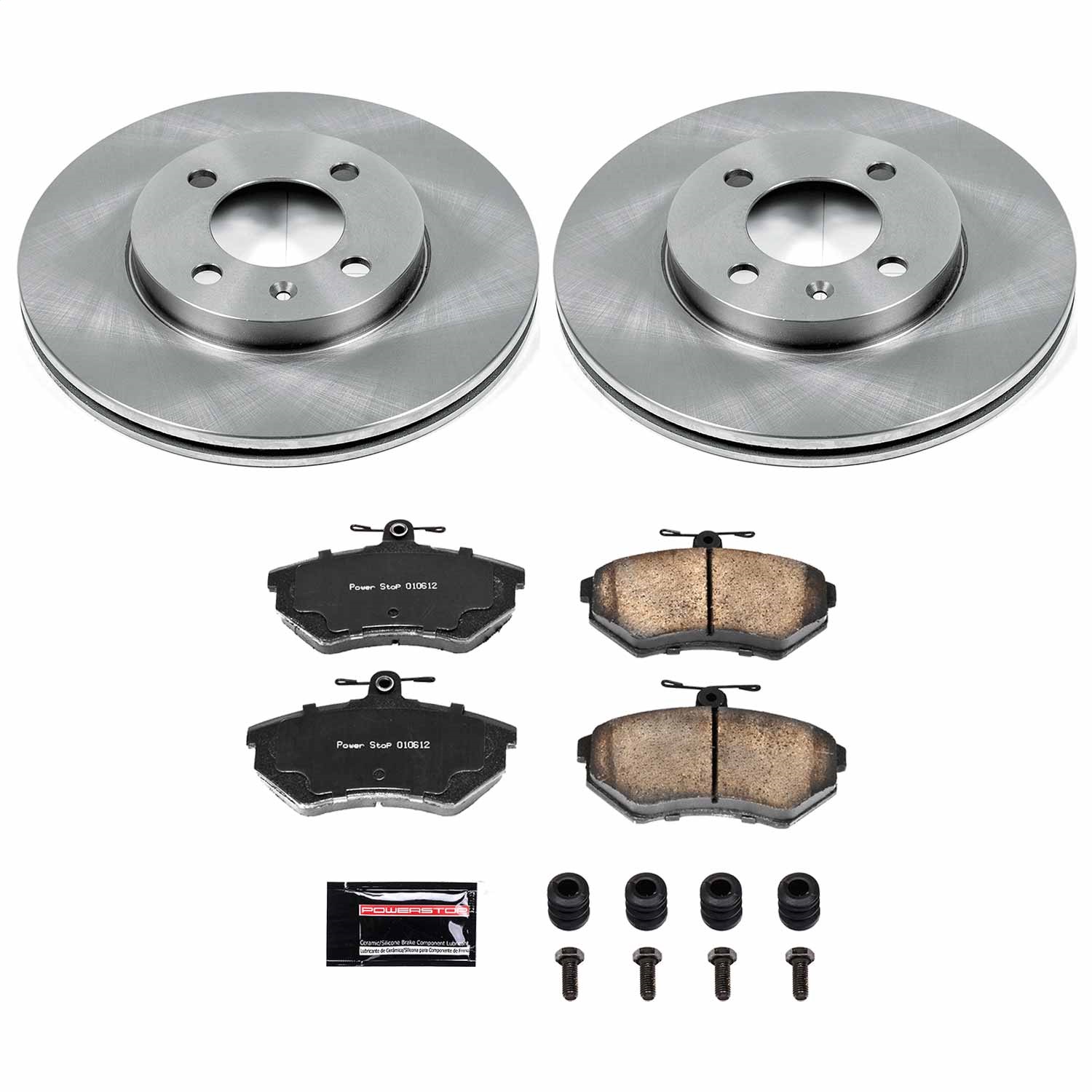 Power Stop - KOE374 - Front - Disc Brake Pad and Rotor Kit