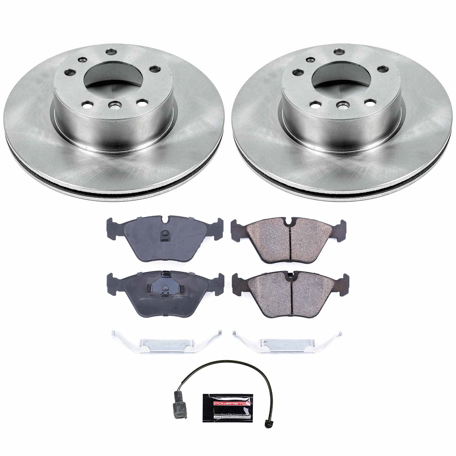 Power Stop - KOE390 - Front - Disc Brake Pad and Rotor Kit