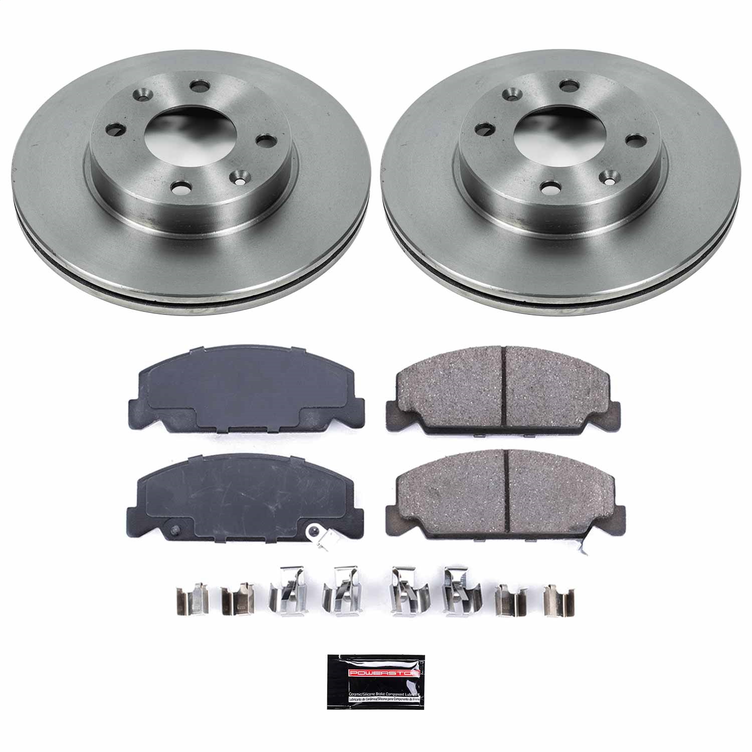 Power Stop - KOE398 - Front - Disc Brake Pad and Rotor Kit