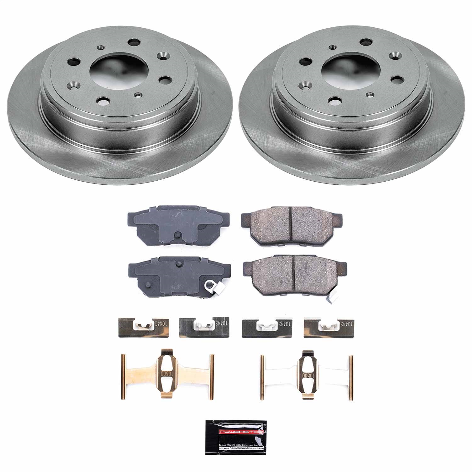 Power Stop - KOE408 - Rear - Disc Brake Pad and Rotor Kit