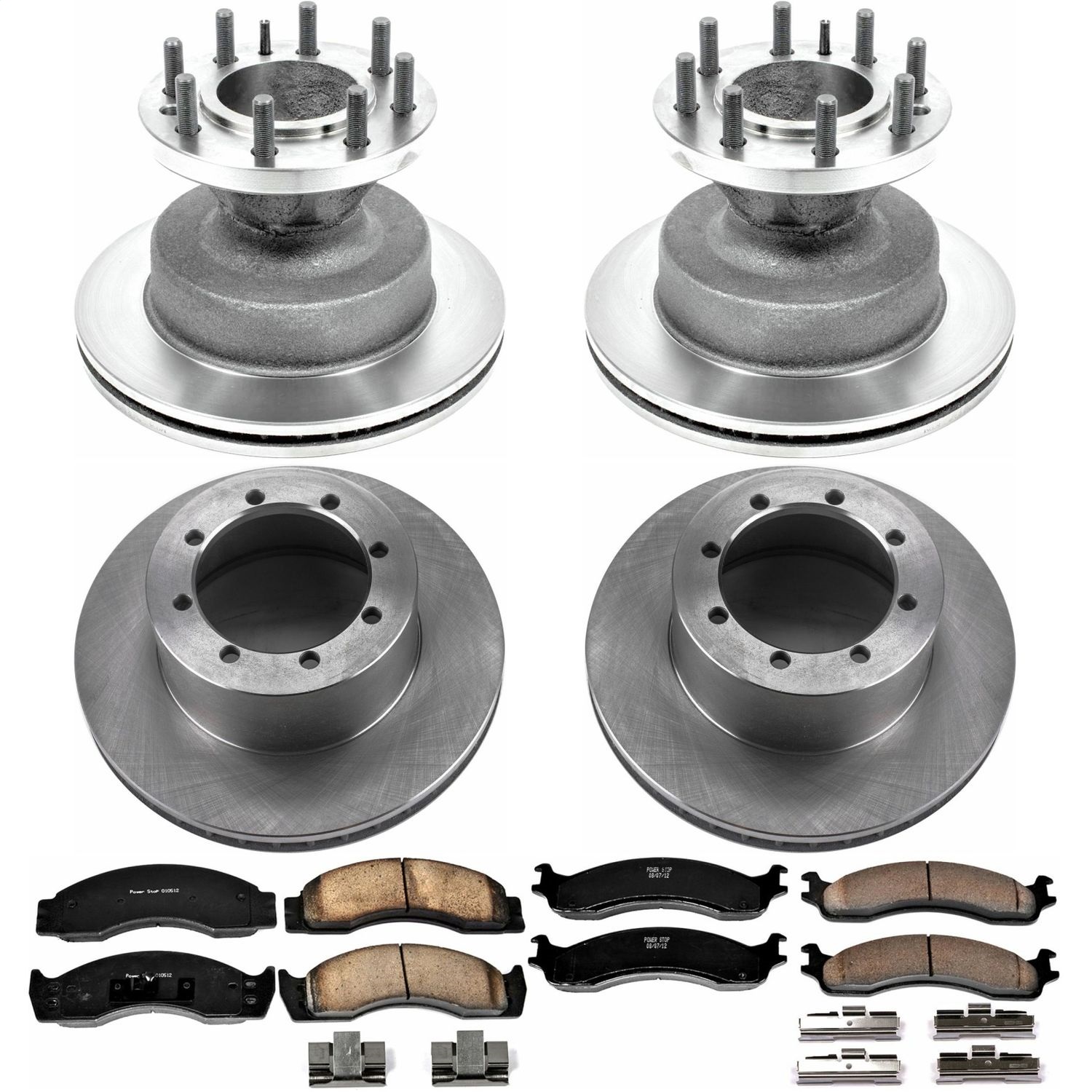 Power Stop - KOE4233 - Front and Rear - Disc Brake Pad and Rotor Kit