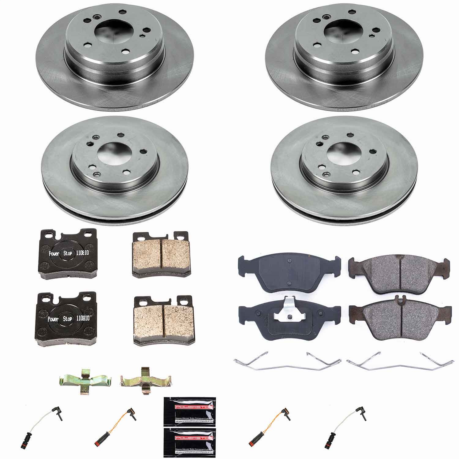 Power Stop - KOE4248 - Front and Rear - Disc Brake Pad and Rotor Kit