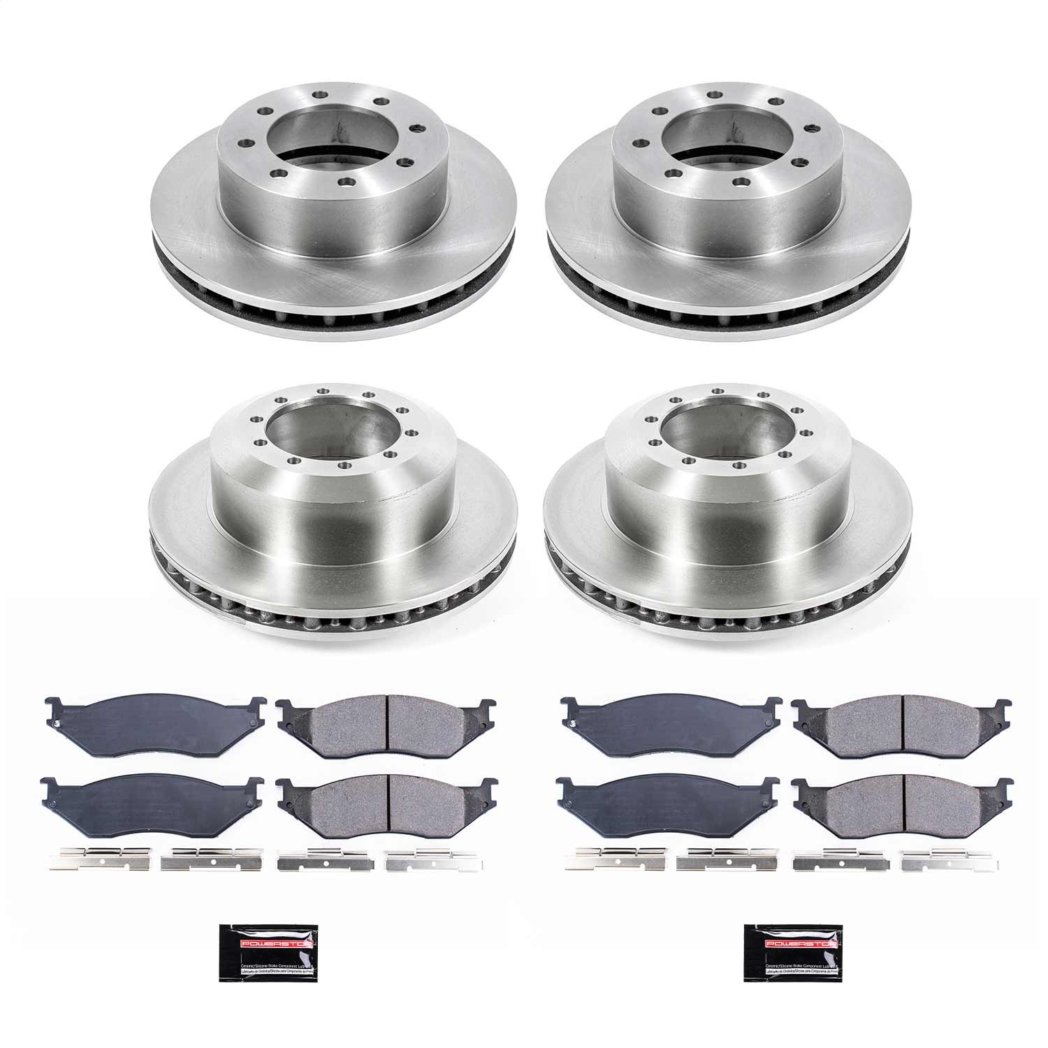 Power Stop - KOE4416 - Front and Rear - Disc Brake Pad and Rotor Kit