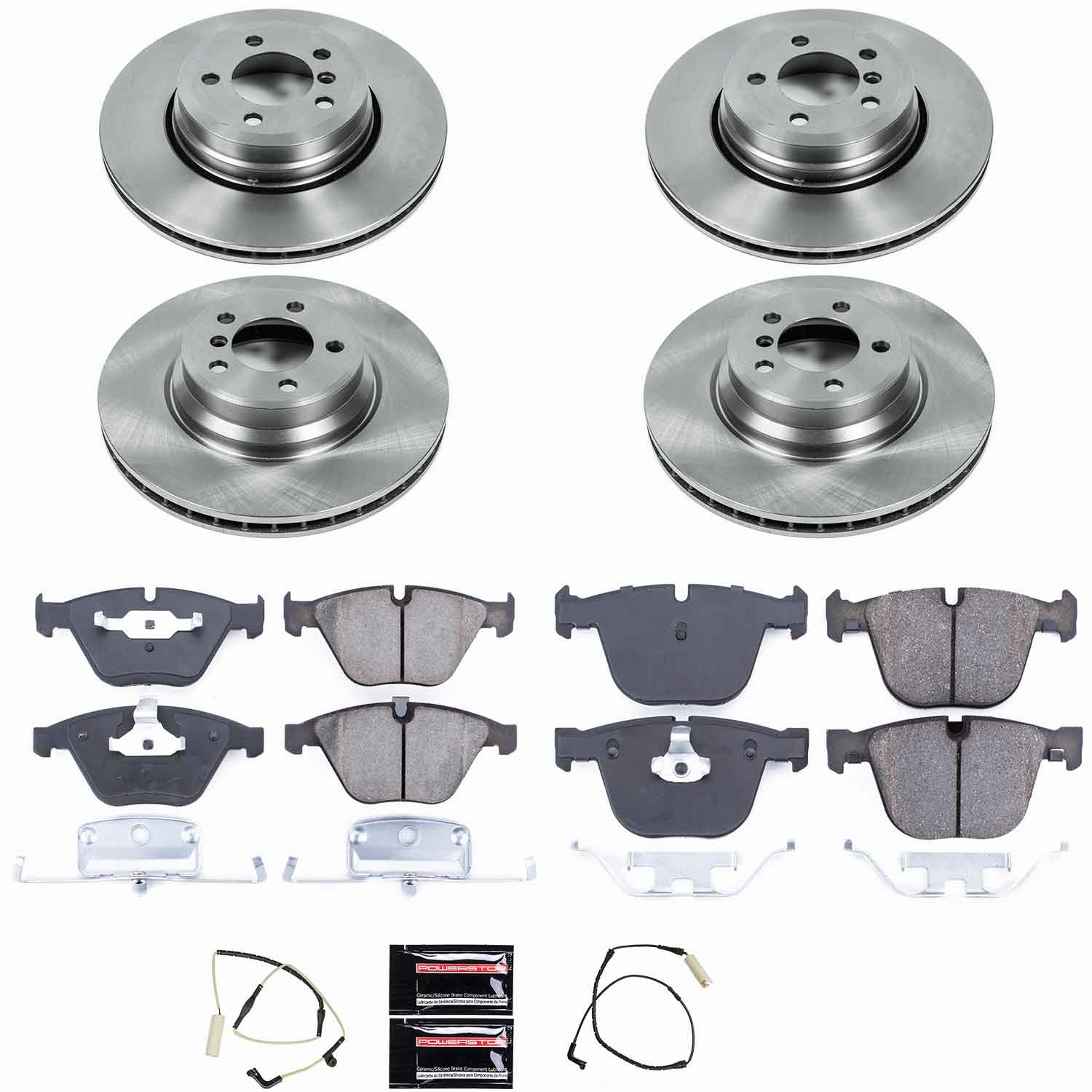 Power Stop - KOE4479 - Front and Rear - Disc Brake Pad and Rotor Kit