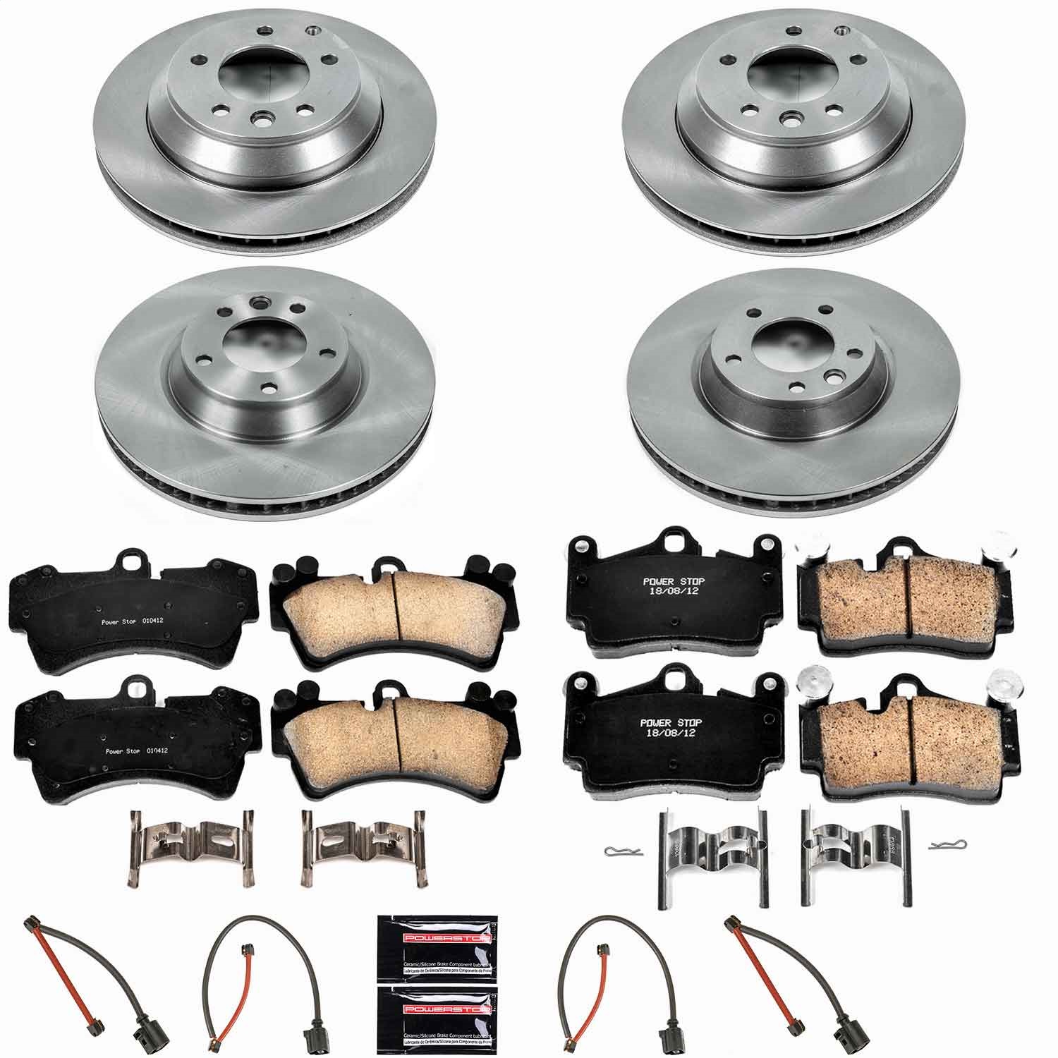 Power Stop - KOE4500 - Front and Rear - Disc Brake Pad and Rotor Kit