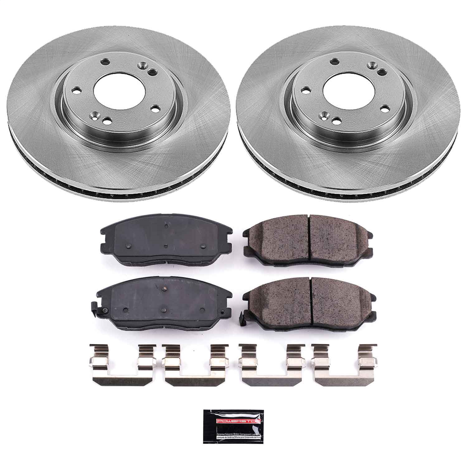 Power Stop - KOE4557 - Front - Disc Brake Pad and Rotor Kit