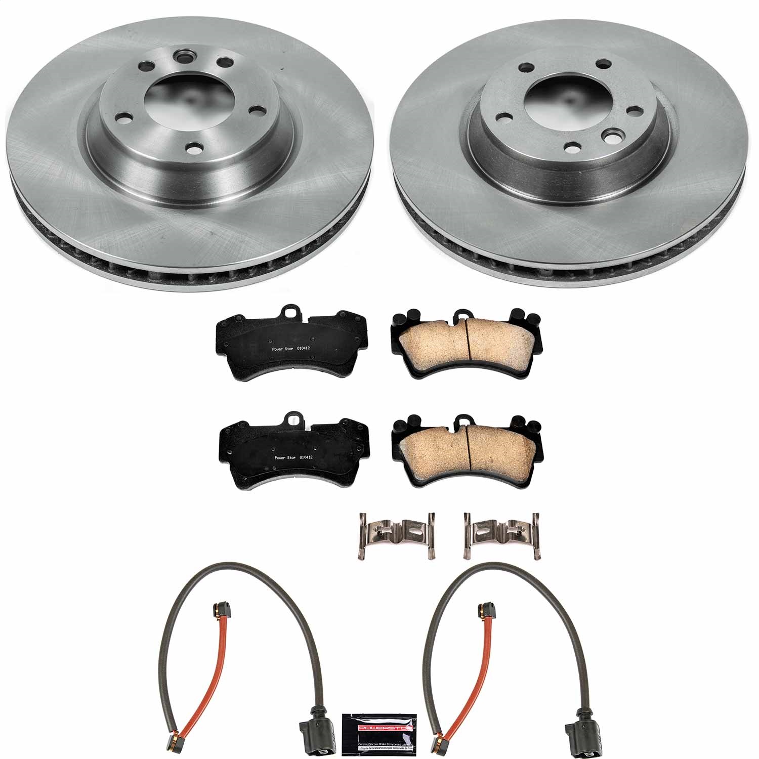 Power Stop - KOE4558 - Front - Disc Brake Pad and Rotor Kit