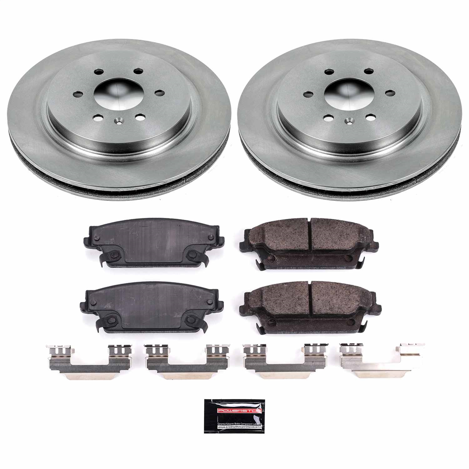Power Stop - KOE4568 - Rear - Disc Brake Pad and Rotor Kit
