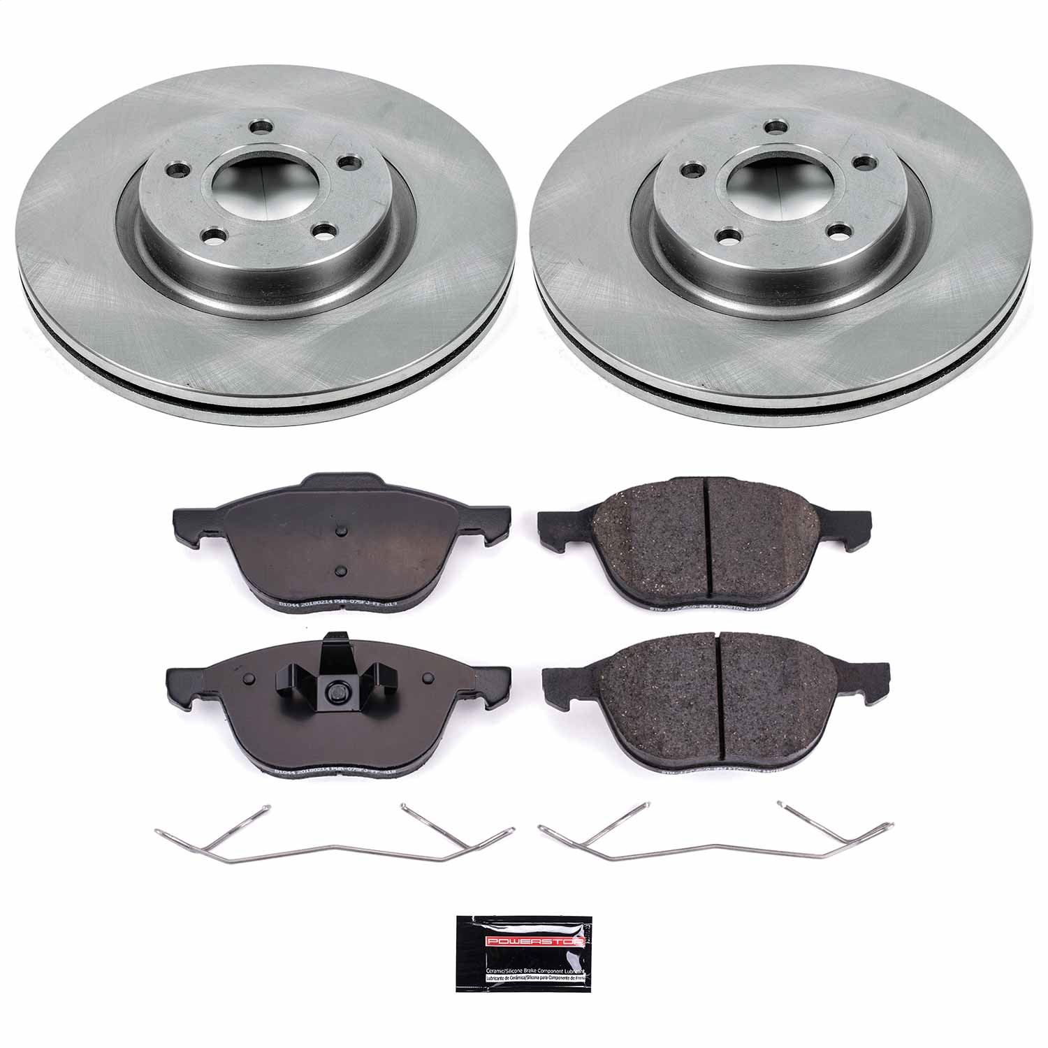 Power Stop - KOE4575 - Front - Disc Brake Pad and Rotor Kit