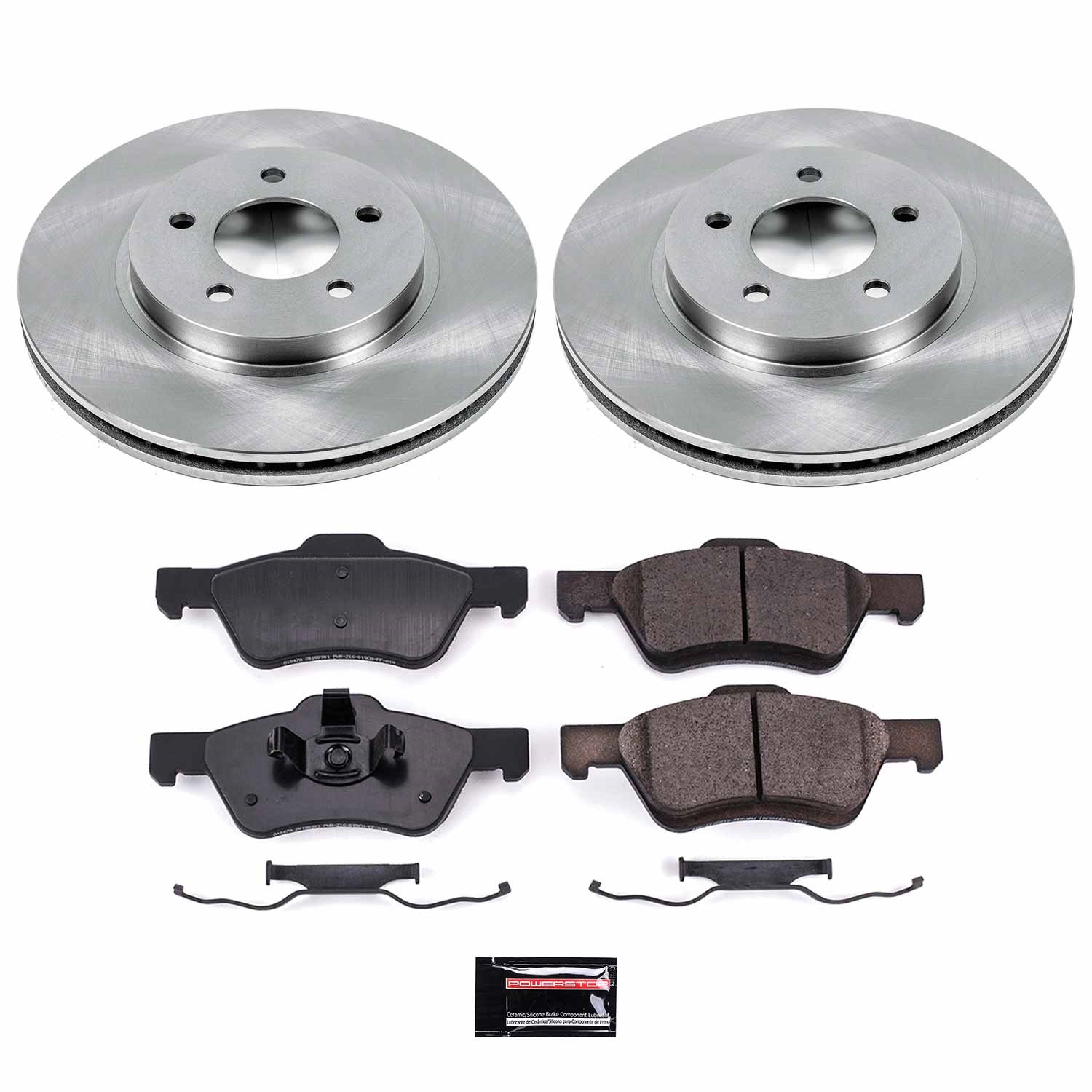 Power Stop - KOE4581 - Front - Disc Brake Pad and Rotor Kit
