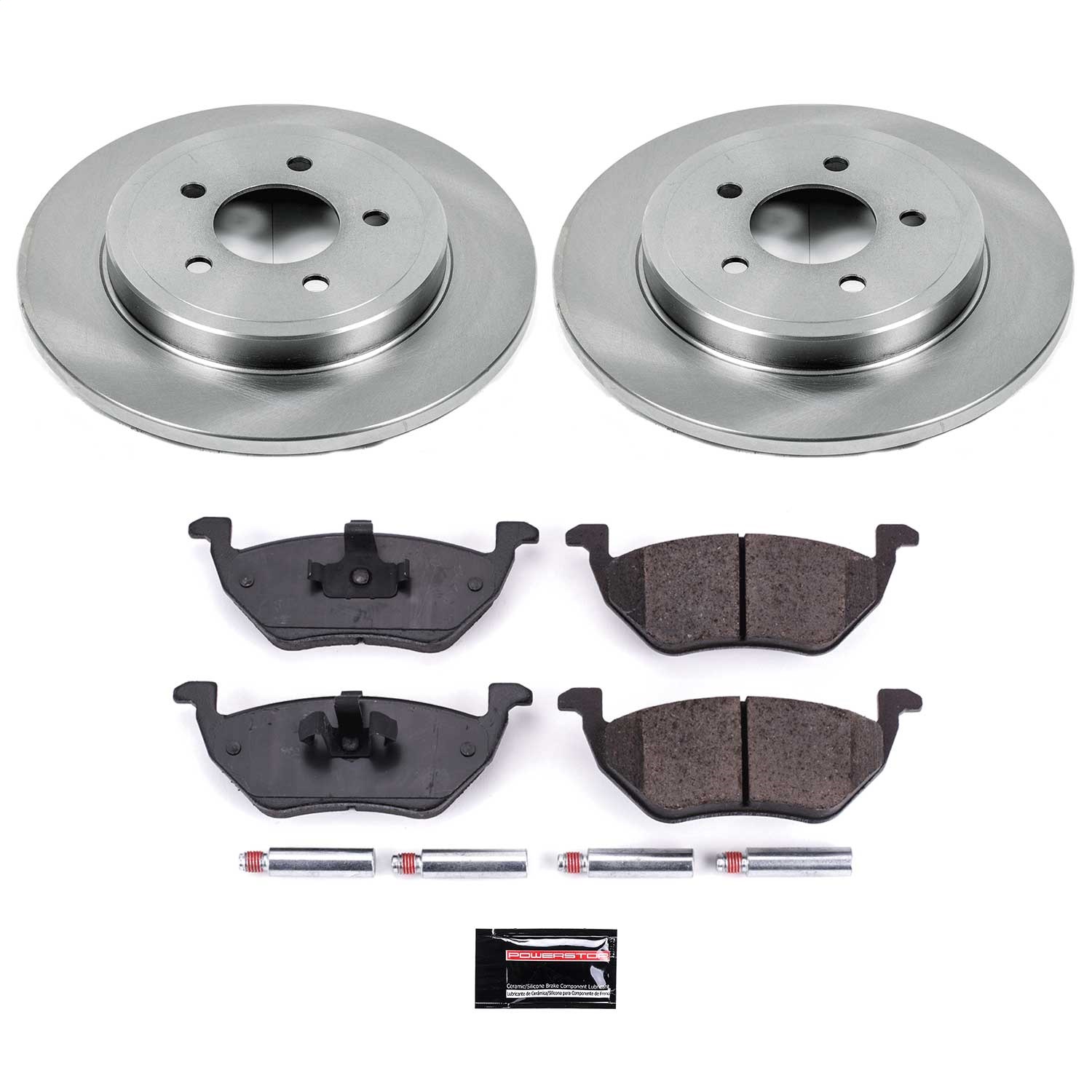 Power Stop - KOE4585 - Rear - Disc Brake Pad and Rotor Kit