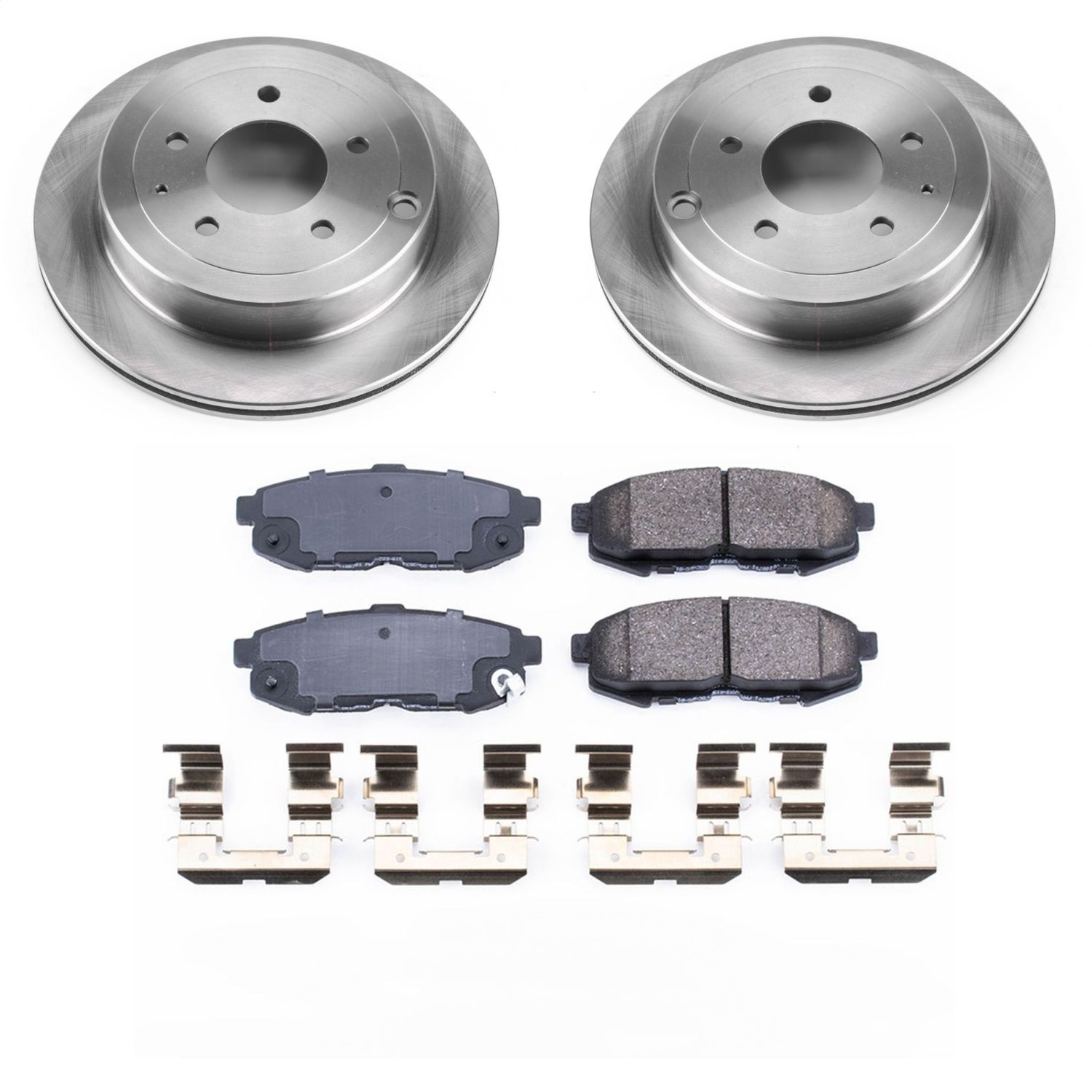 Power Stop - KOE4601 - Rear - Disc Brake Pad and Rotor Kit