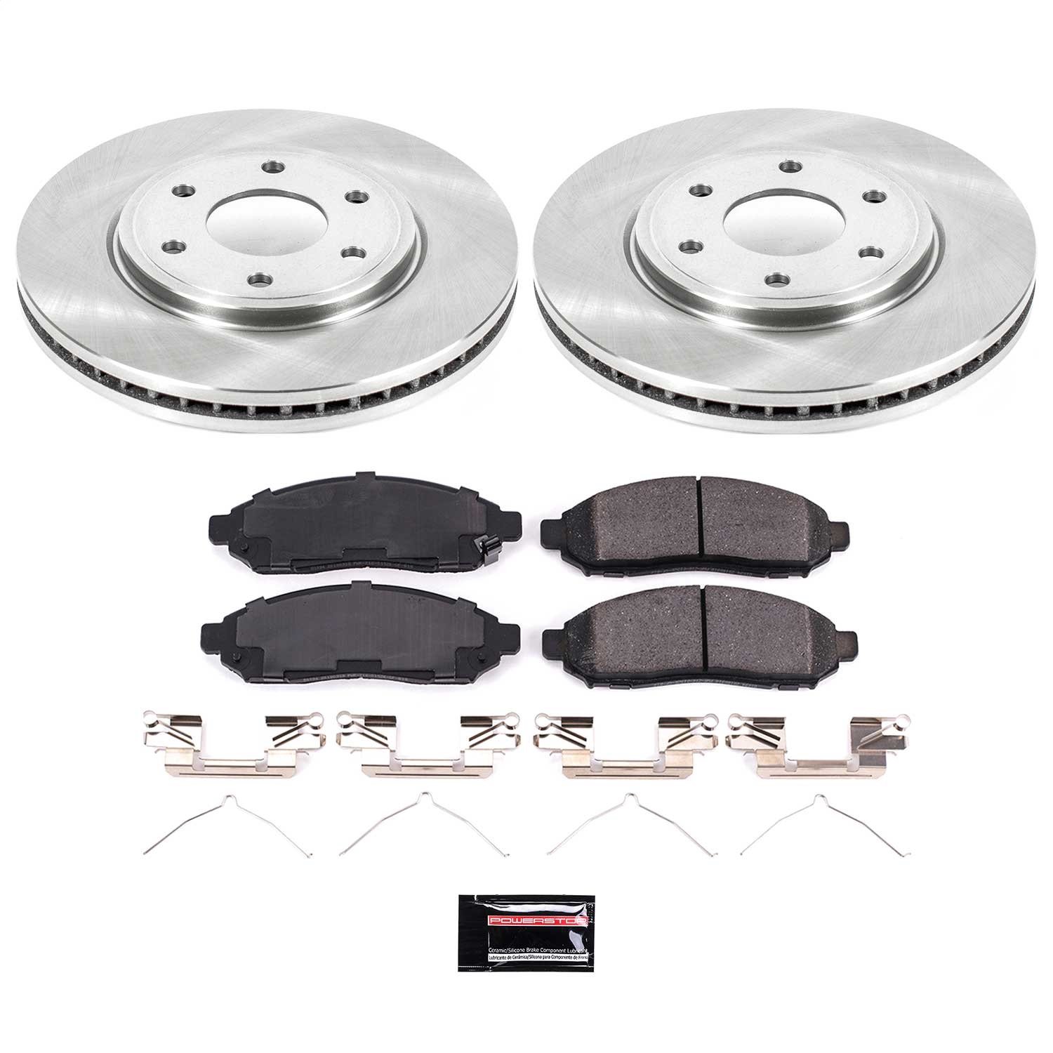 Power Stop - KOE4611 - Front - Disc Brake Pad and Rotor Kit