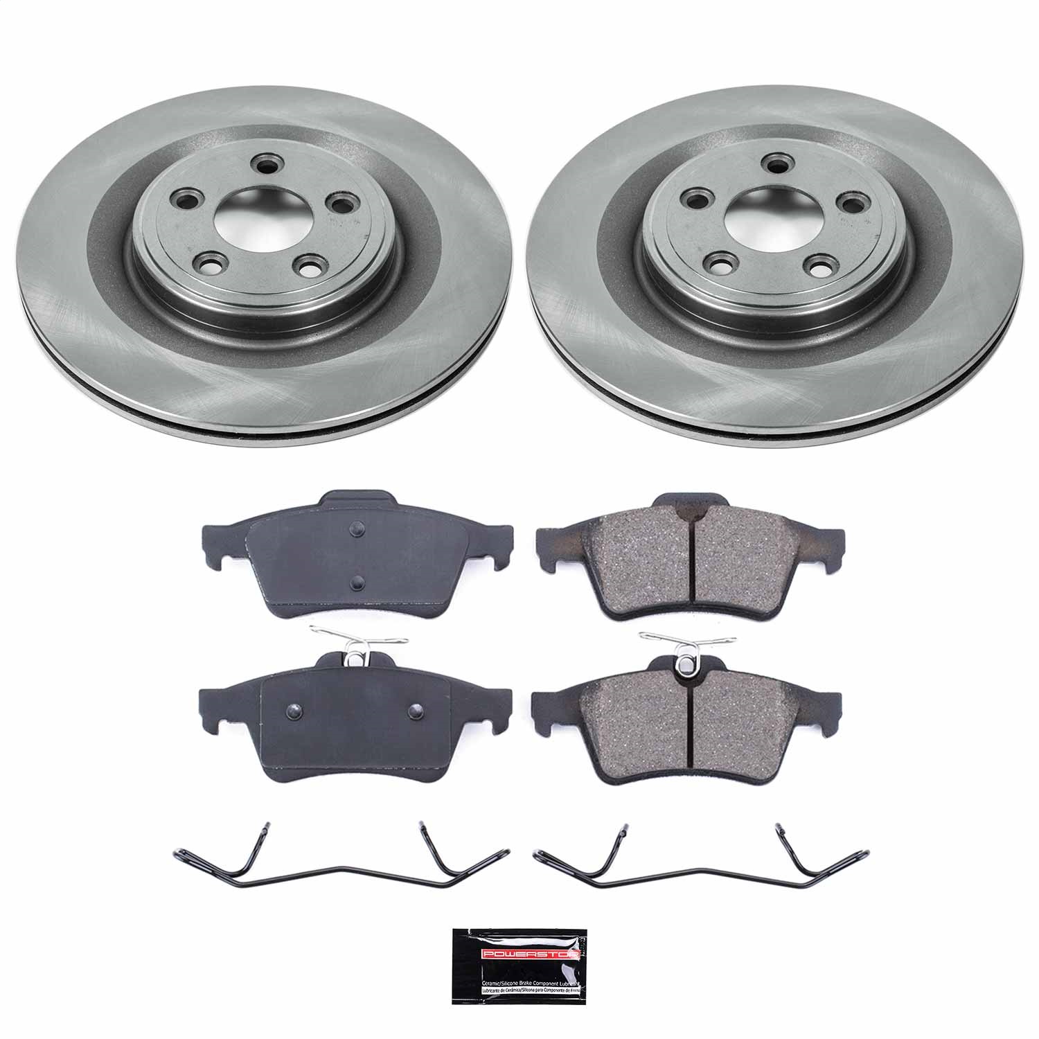 Power Stop - KOE4612 - Rear - Disc Brake Pad and Rotor Kit