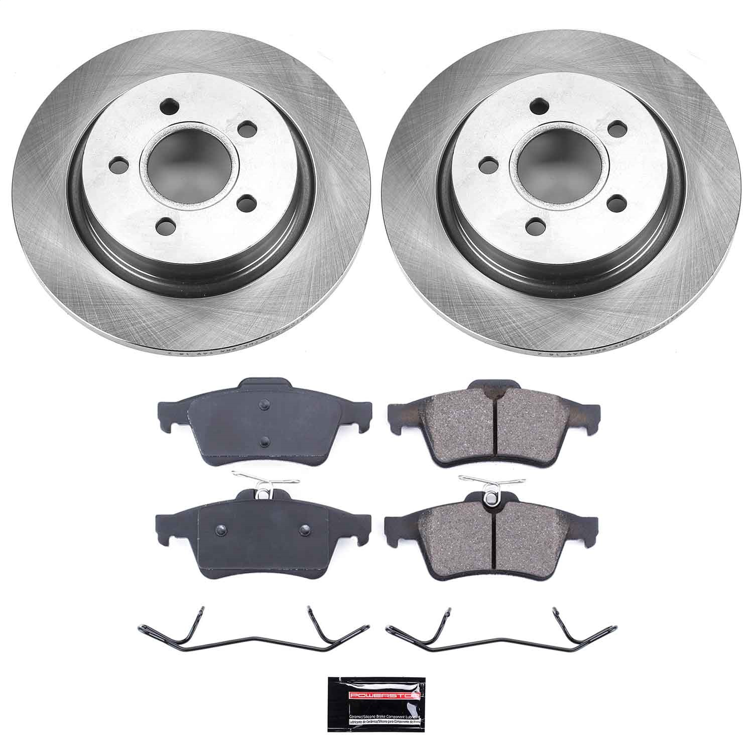 Power Stop - KOE4613 - Rear - Disc Brake Pad and Rotor Kit