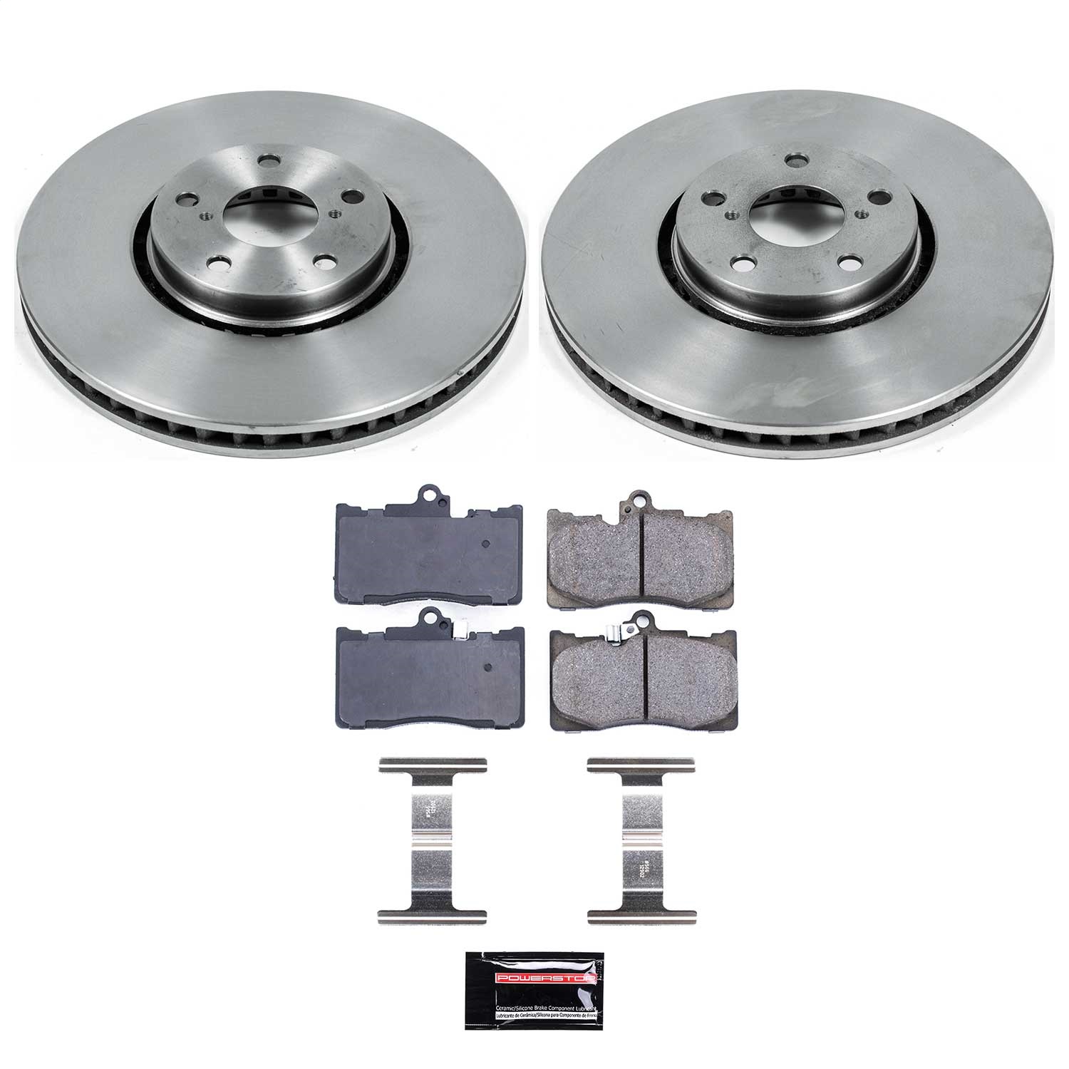 Power Stop - KOE4633 - Front - Disc Brake Pad and Rotor Kit