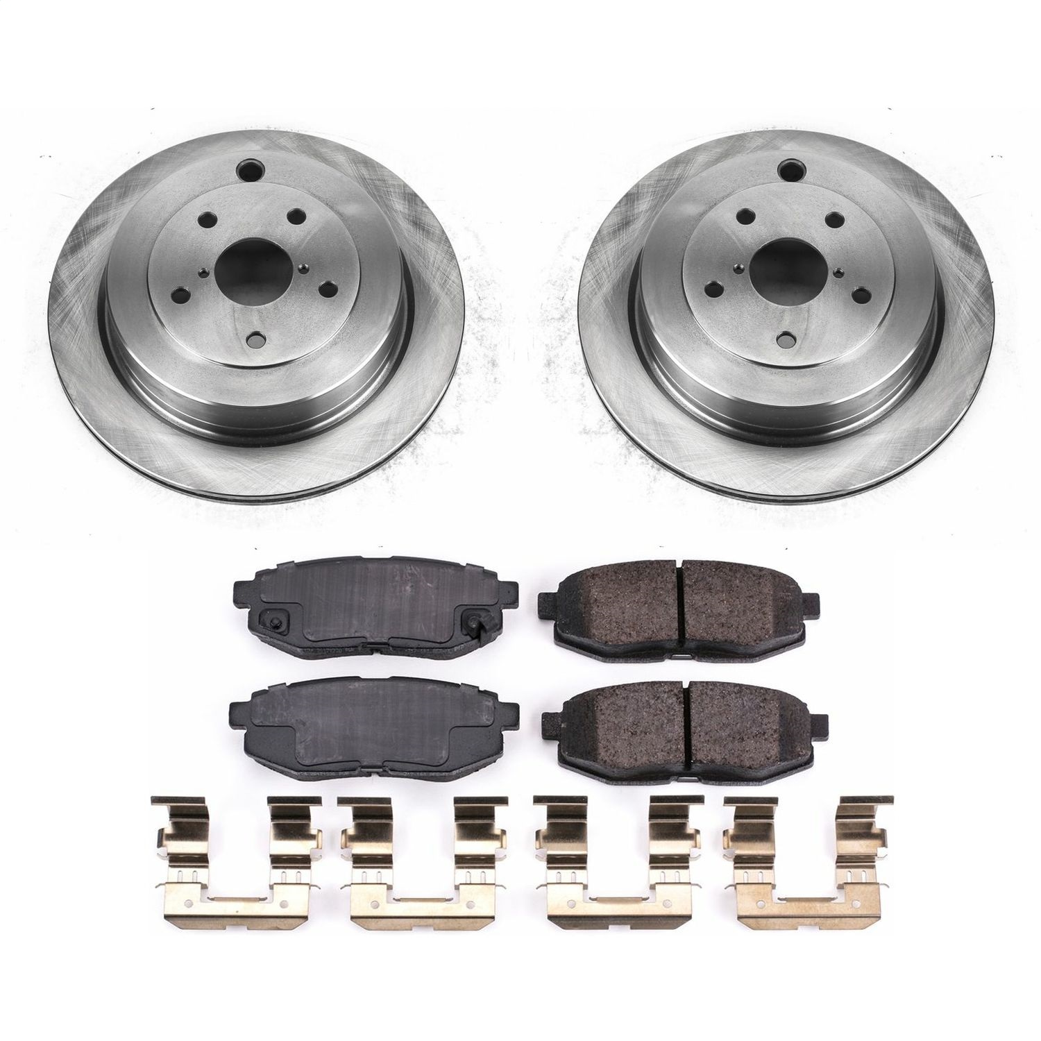 Power Stop - KOE4645 - Rear - Disc Brake Pad and Rotor Kit