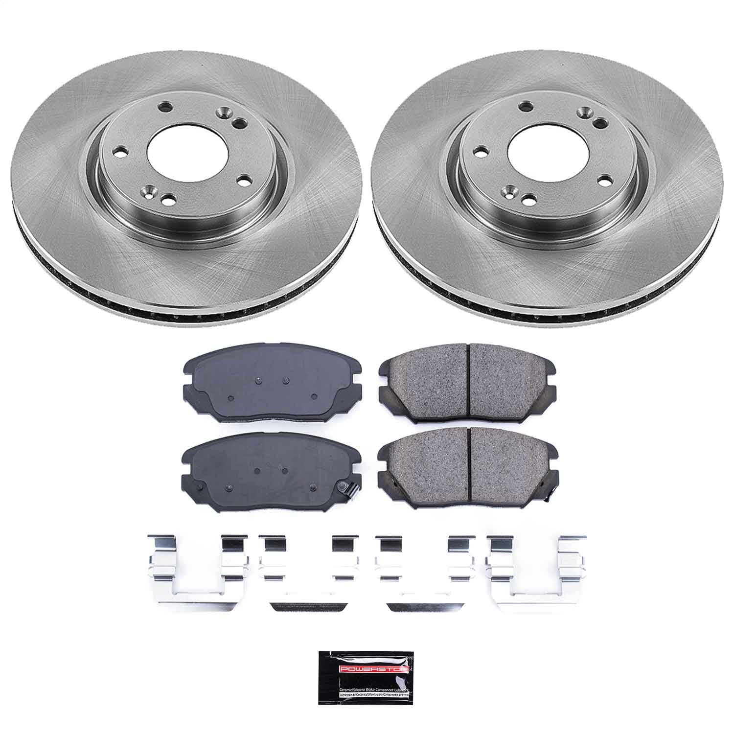 Power Stop - KOE4646 - Front - Disc Brake Pad and Rotor Kit