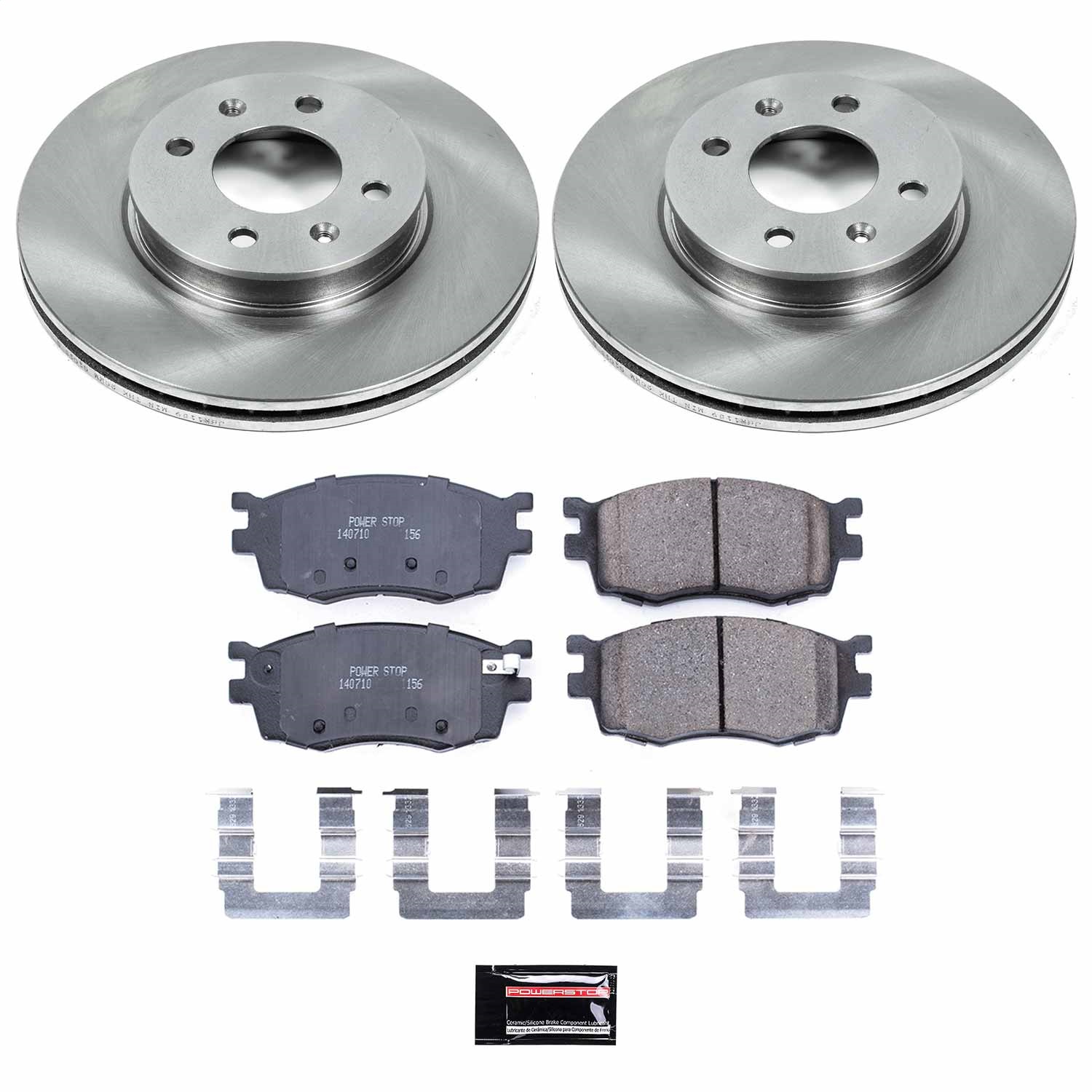 Power Stop - KOE4652 - Front - Disc Brake Pad and Rotor Kit