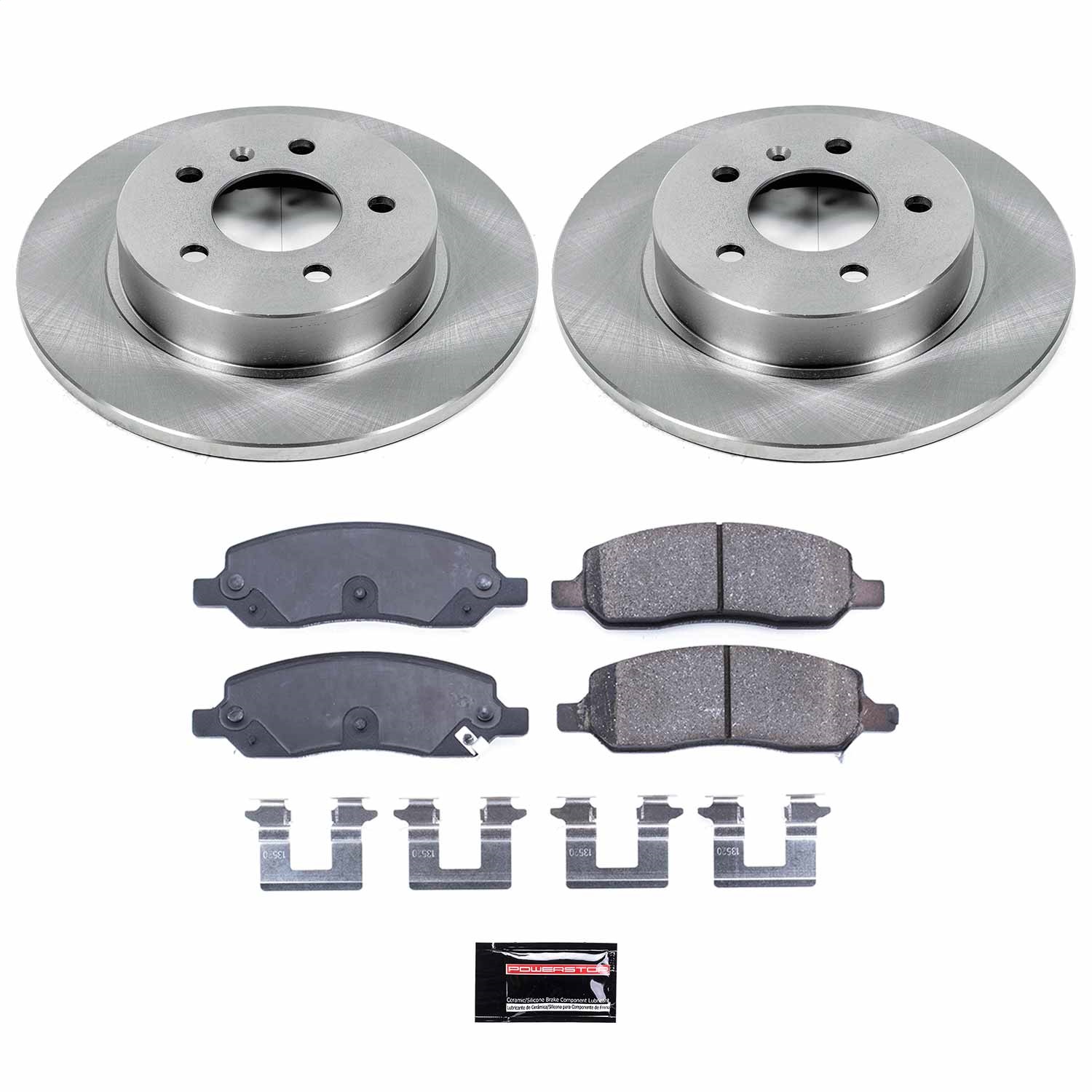 Power Stop - KOE4658 - Rear - Disc Brake Pad and Rotor Kit
