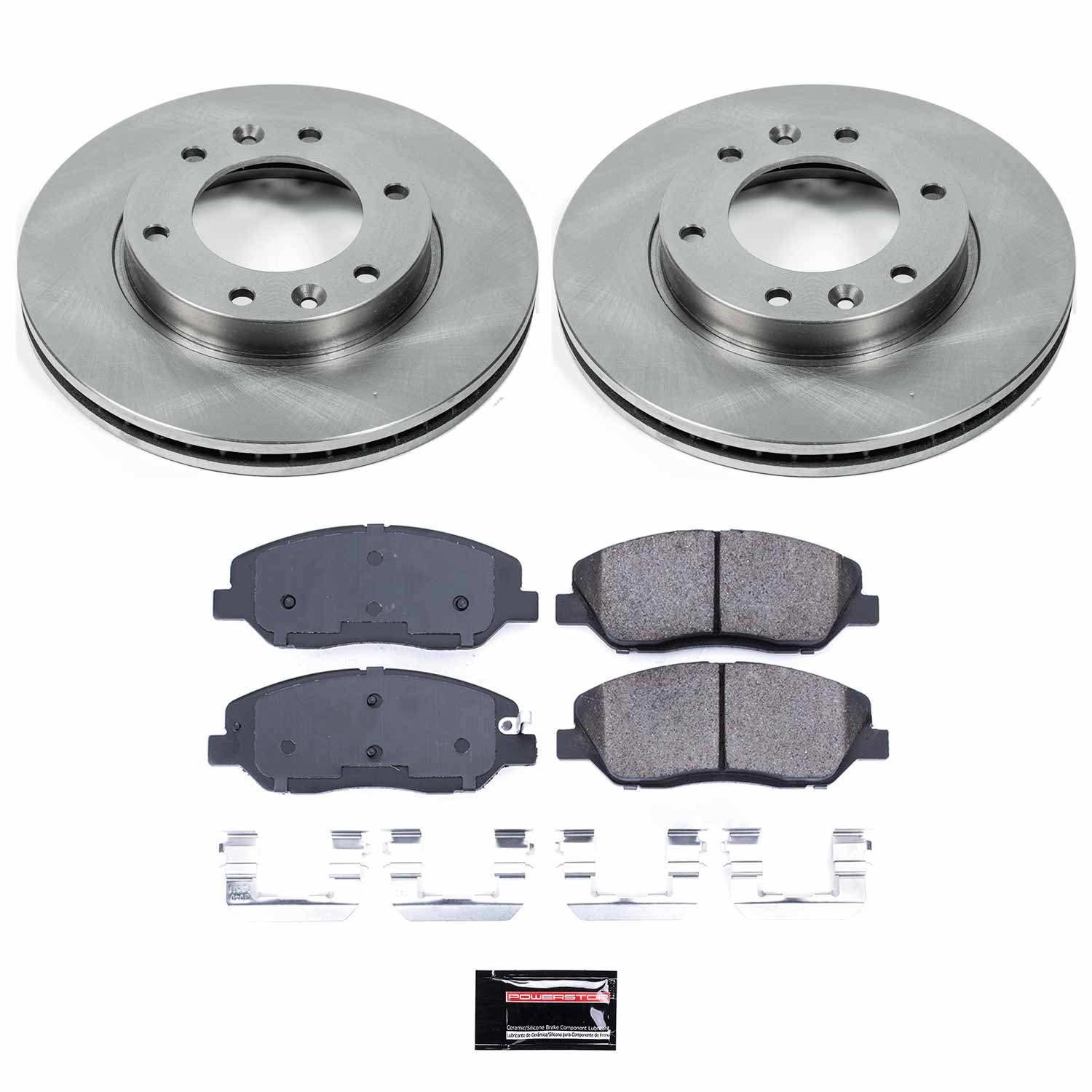 Power Stop - KOE4664 - Front - Disc Brake Pad and Rotor Kit