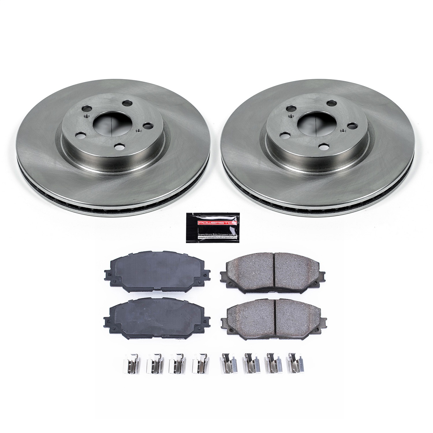 Power Stop - KOE4669 - Front - Disc Brake Pad and Rotor Kit