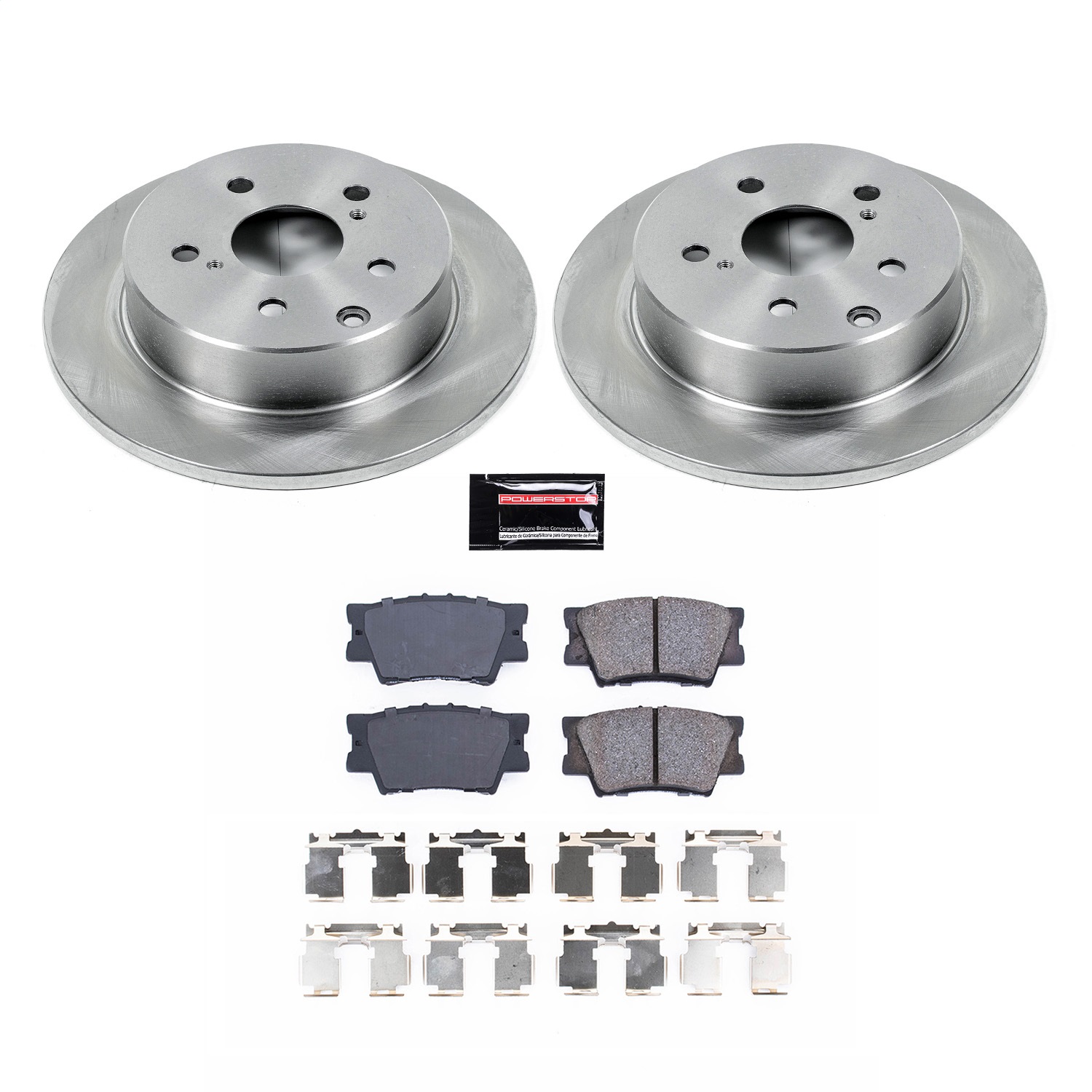 Power Stop - KOE4671 - Rear - Disc Brake Pad and Rotor Kit