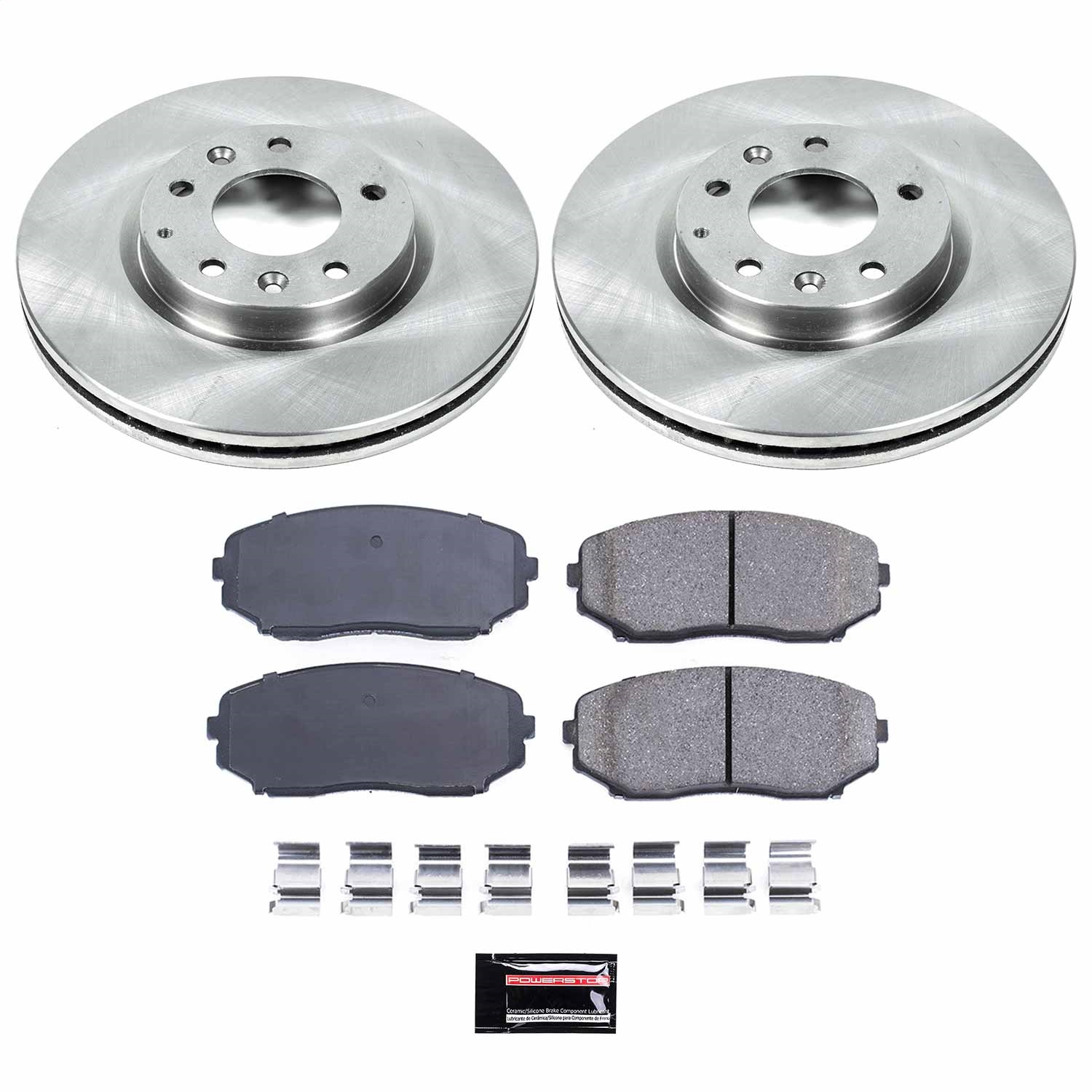 Power Stop - KOE4676 - Front - Disc Brake Pad and Rotor Kit