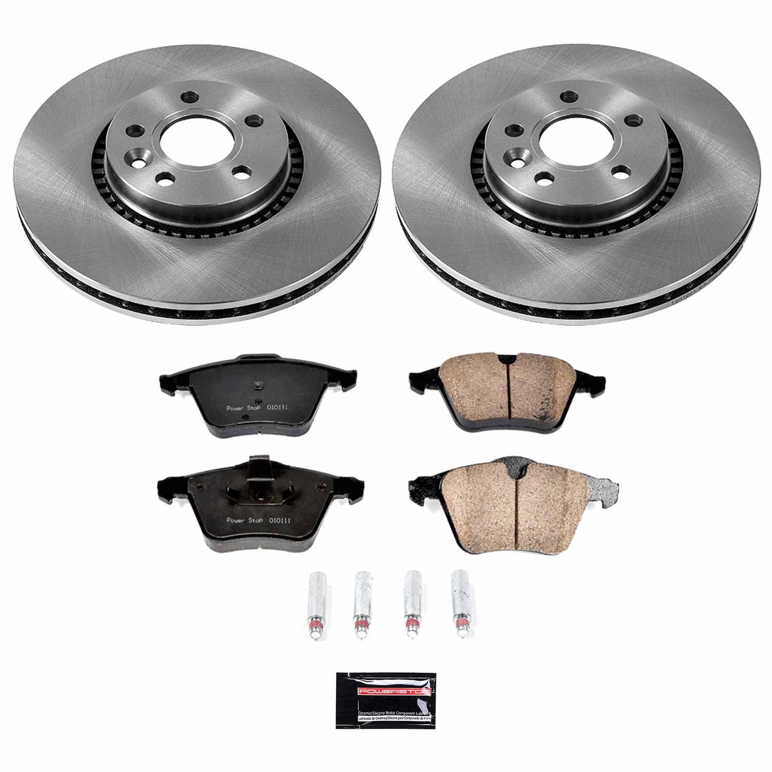 Power Stop - KOE4698 - Front - Disc Brake Pad and Rotor Kit