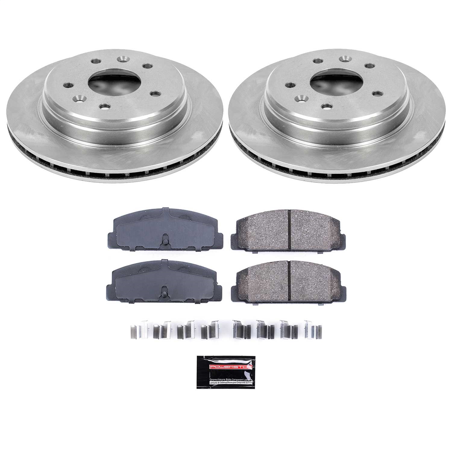 Power Stop - KOE472 - Rear - Disc Brake Pad and Rotor Kit