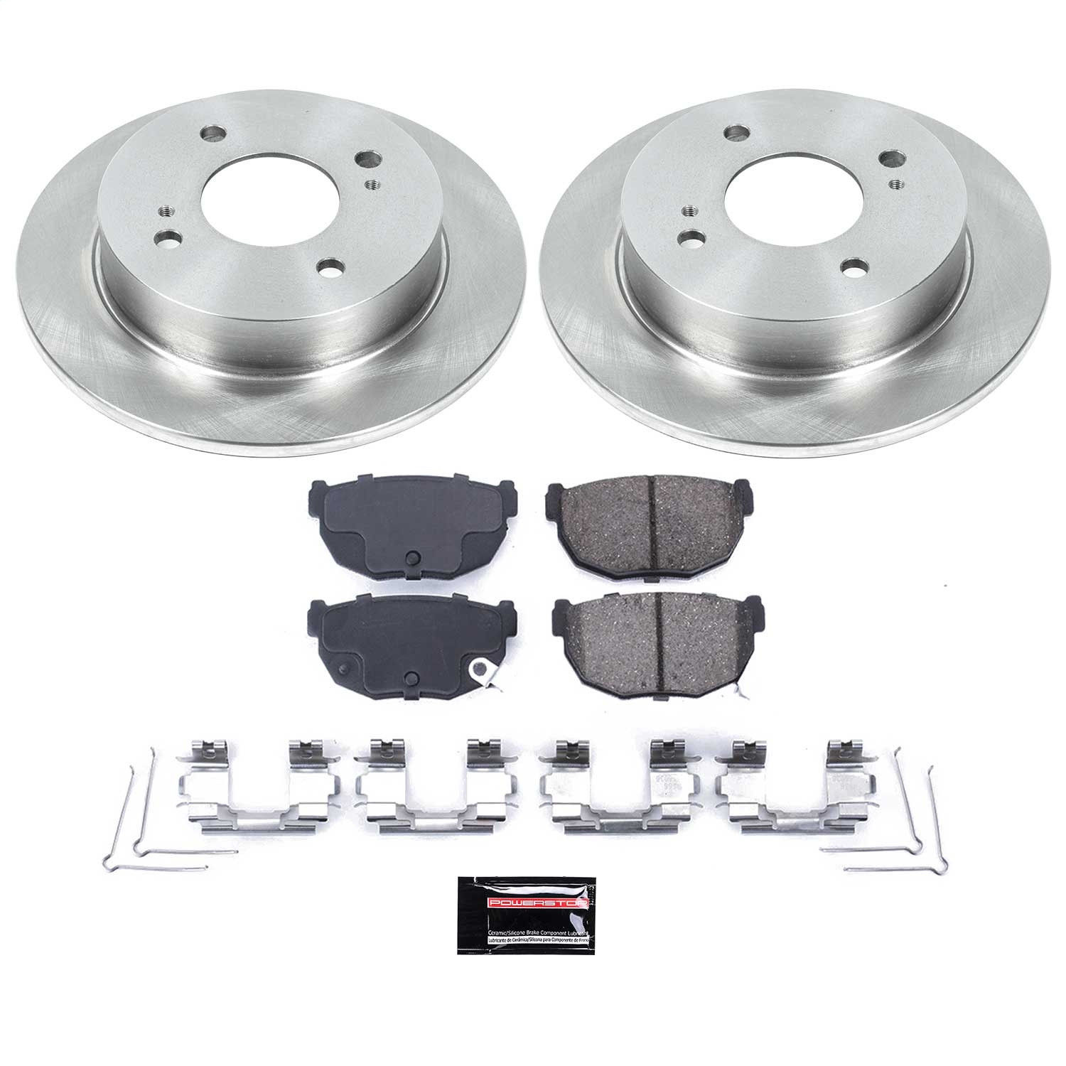 Power Stop - KOE4775 - Rear - Disc Brake Pad and Rotor Kit