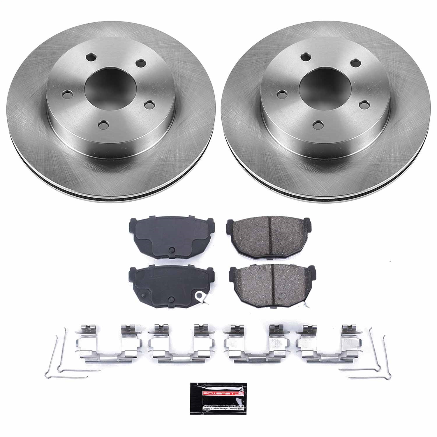 Power Stop - KOE4778 - Rear - Disc Brake Pad and Rotor Kit