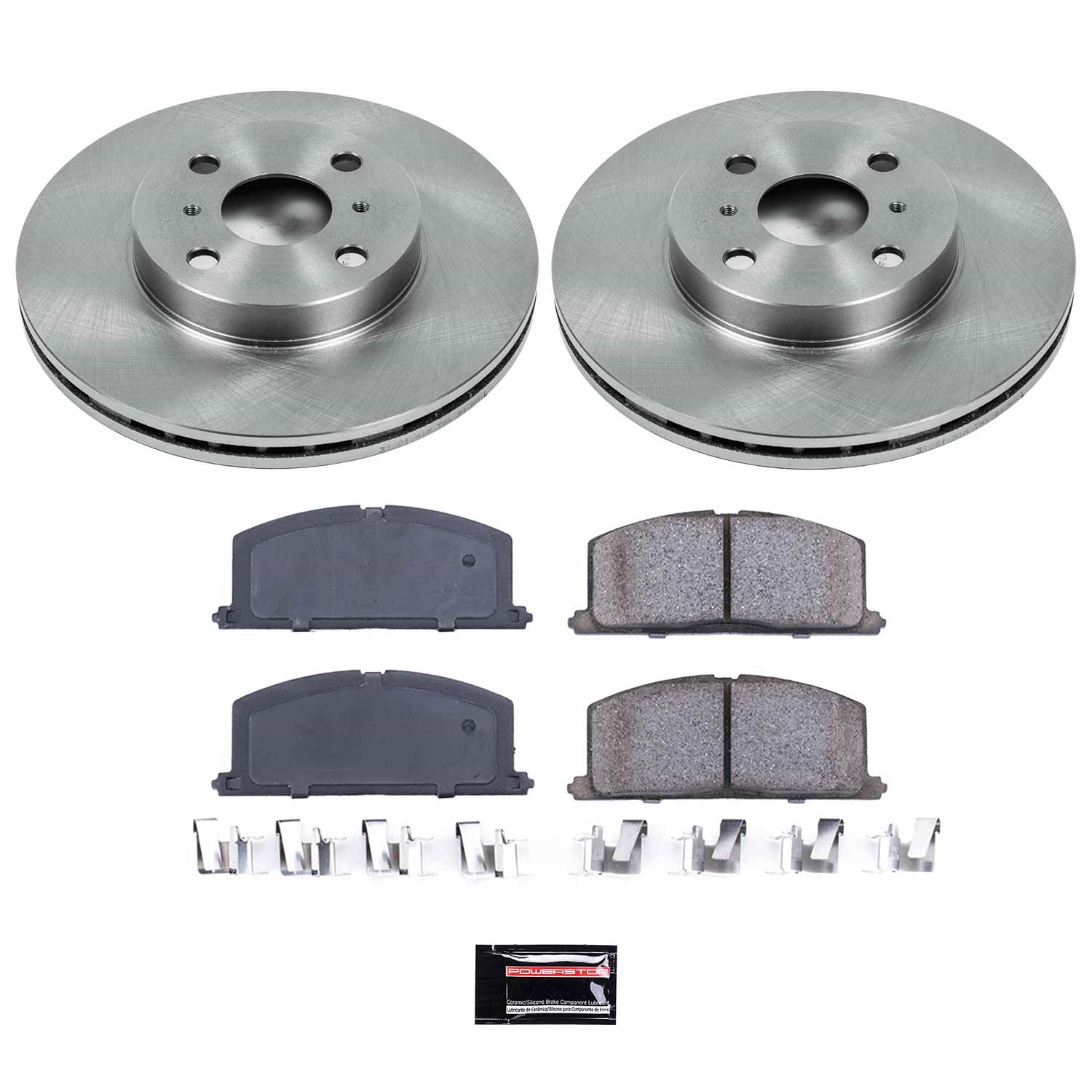 Power Stop - KOE4780 - Front - Disc Brake Pad and Rotor Kit