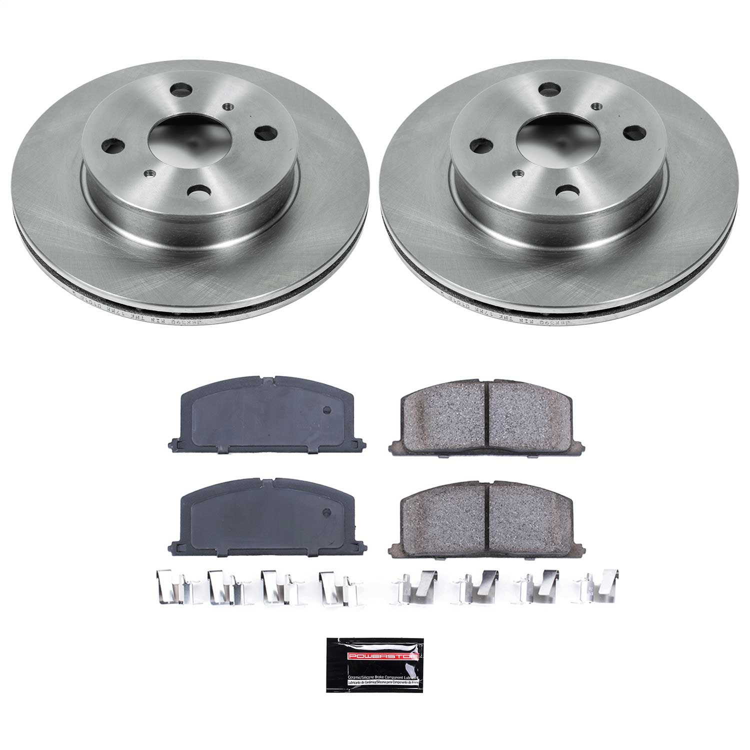 Power Stop - KOE4781 - Front - Disc Brake Pad and Rotor Kit