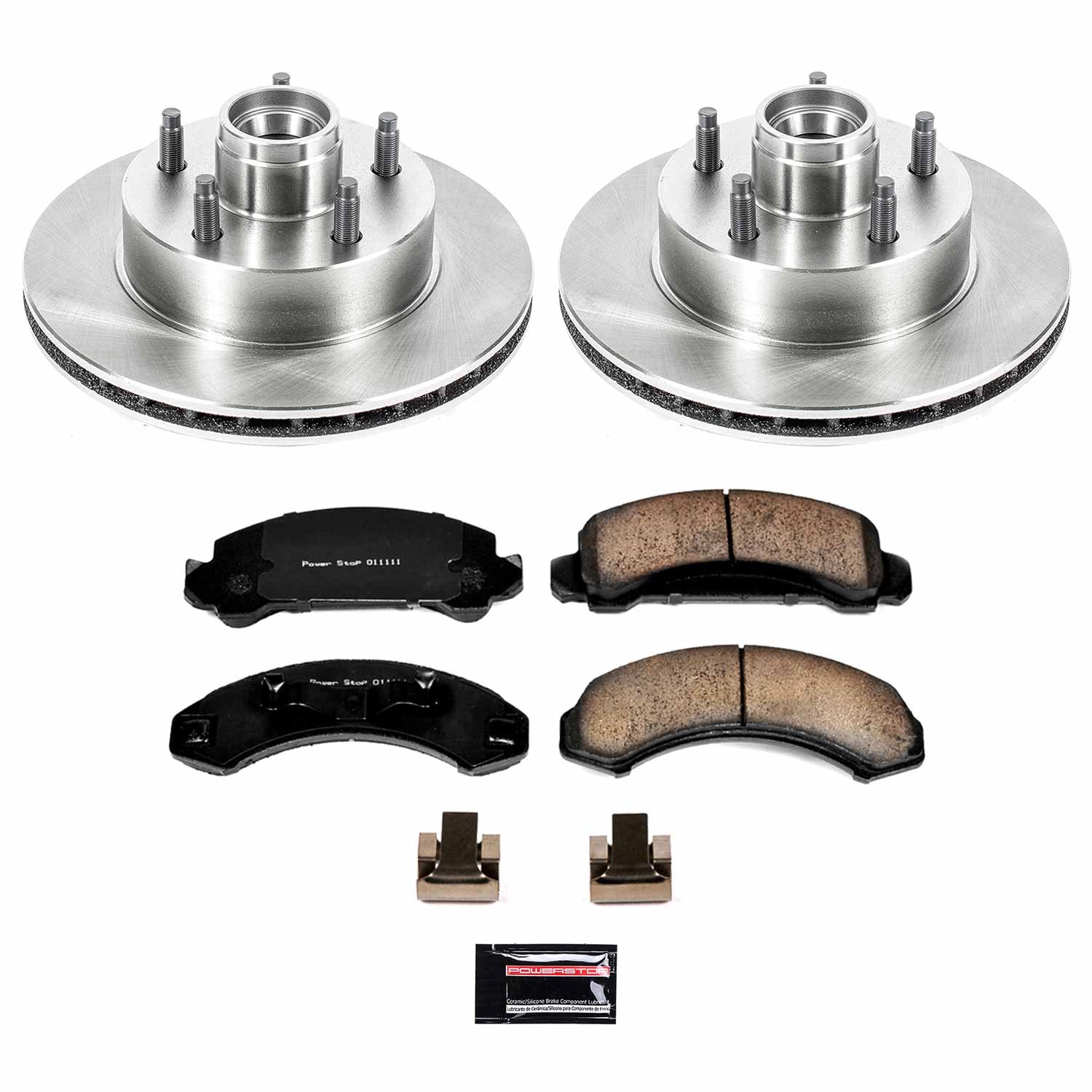 Power Stop - KOE4784 - Front - Disc Brake Pad and Rotor Kit