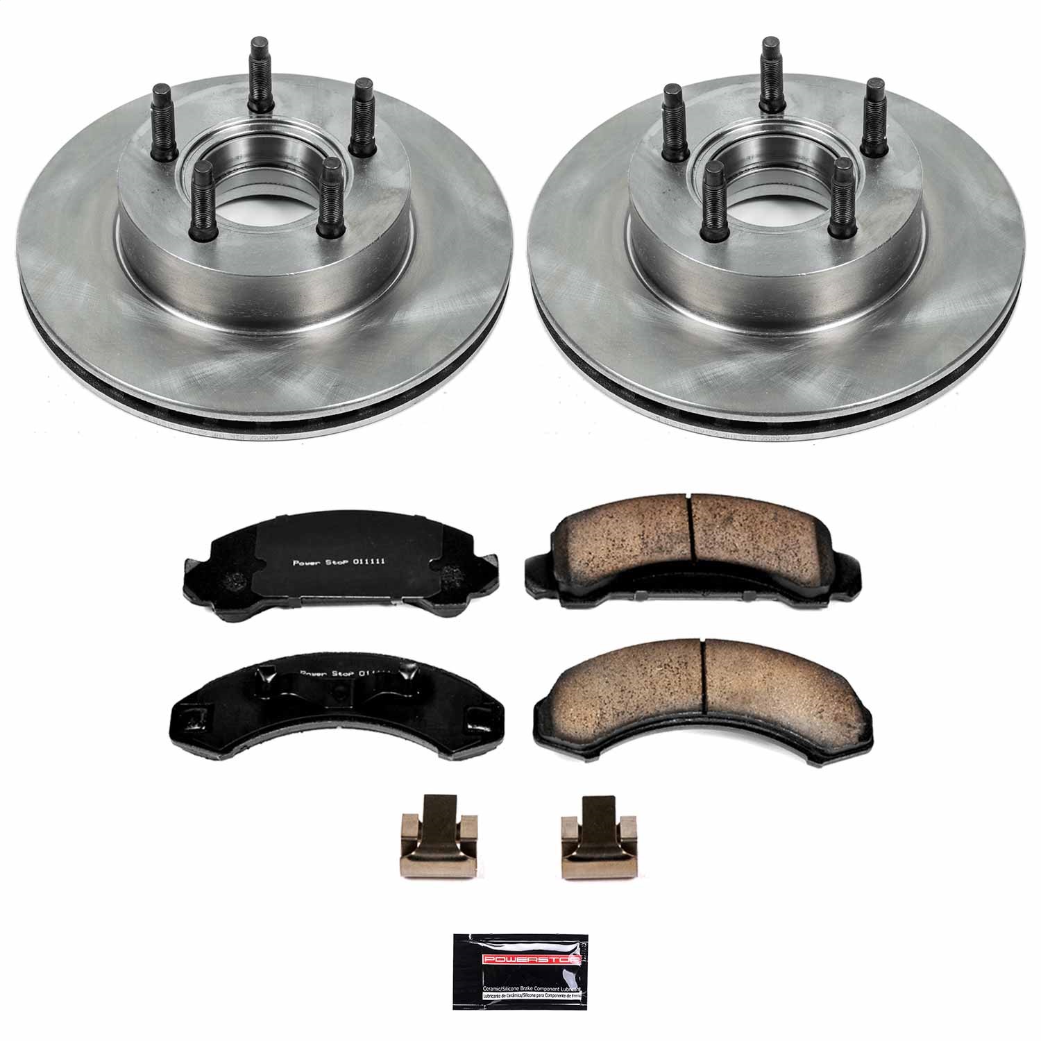 Power Stop - KOE4786 - Front - Disc Brake Pad and Rotor Kit