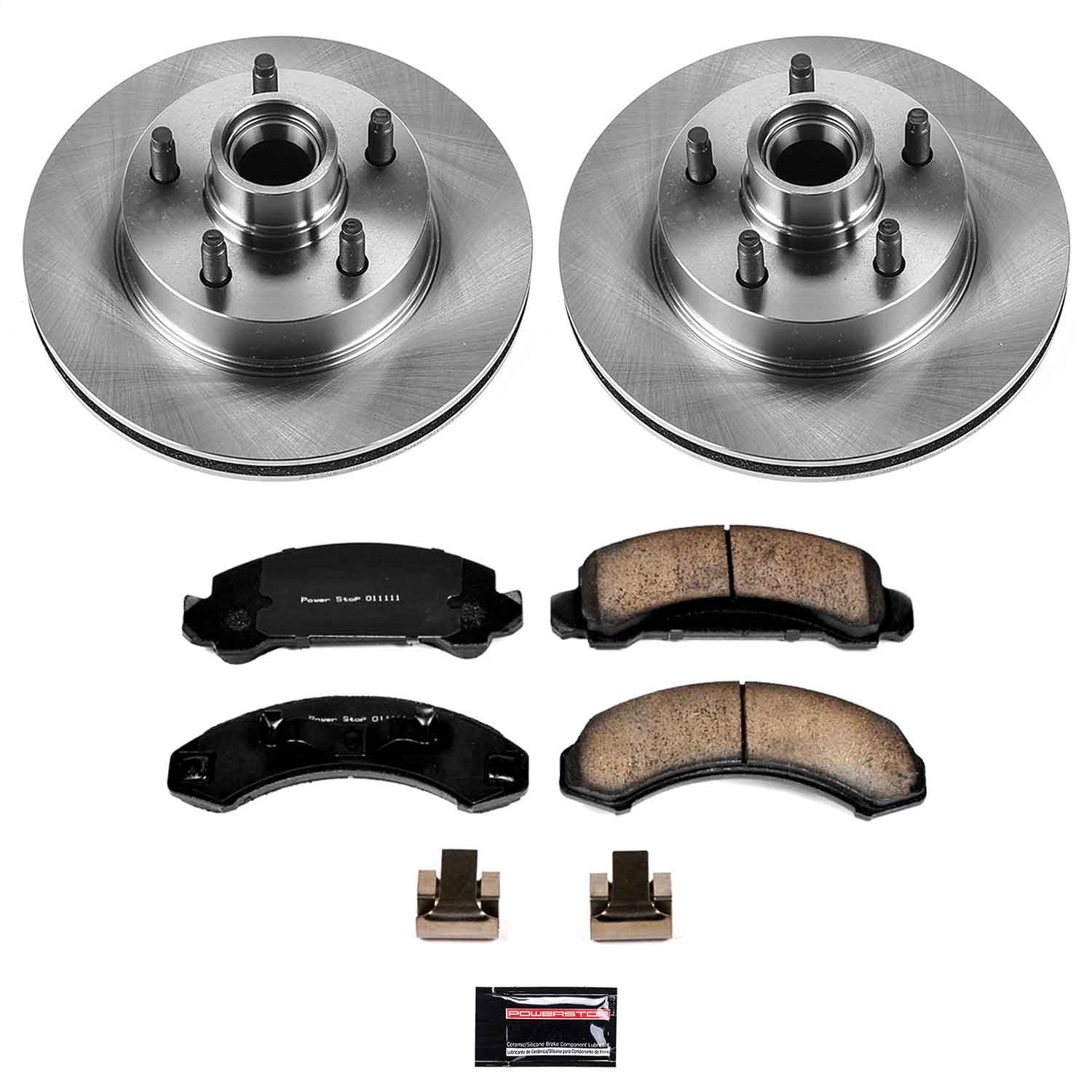Power Stop - KOE4791 - Front - Disc Brake Pad and Rotor Kit
