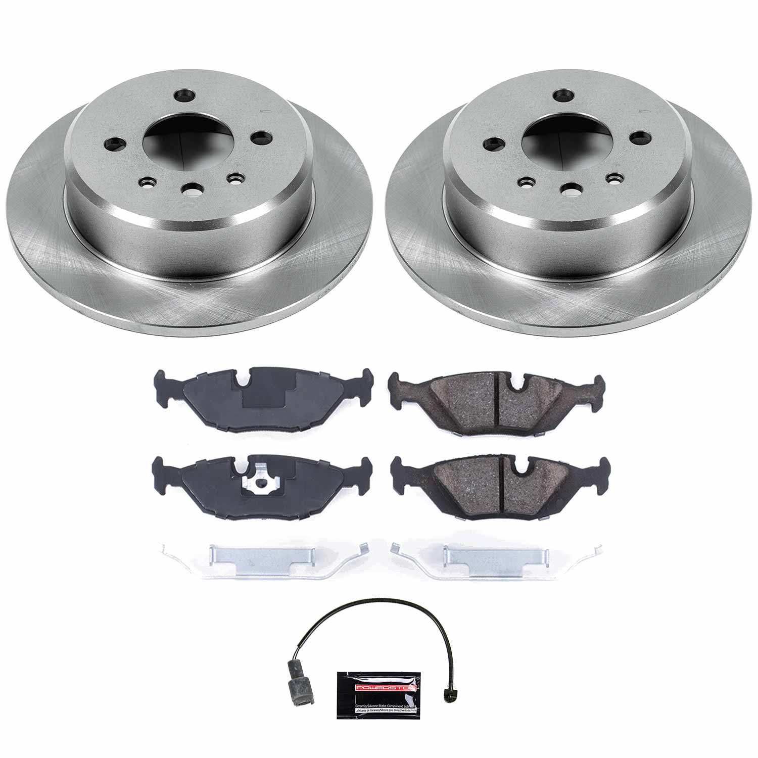 Power Stop - KOE4804 - Rear - Disc Brake Pad and Rotor Kit