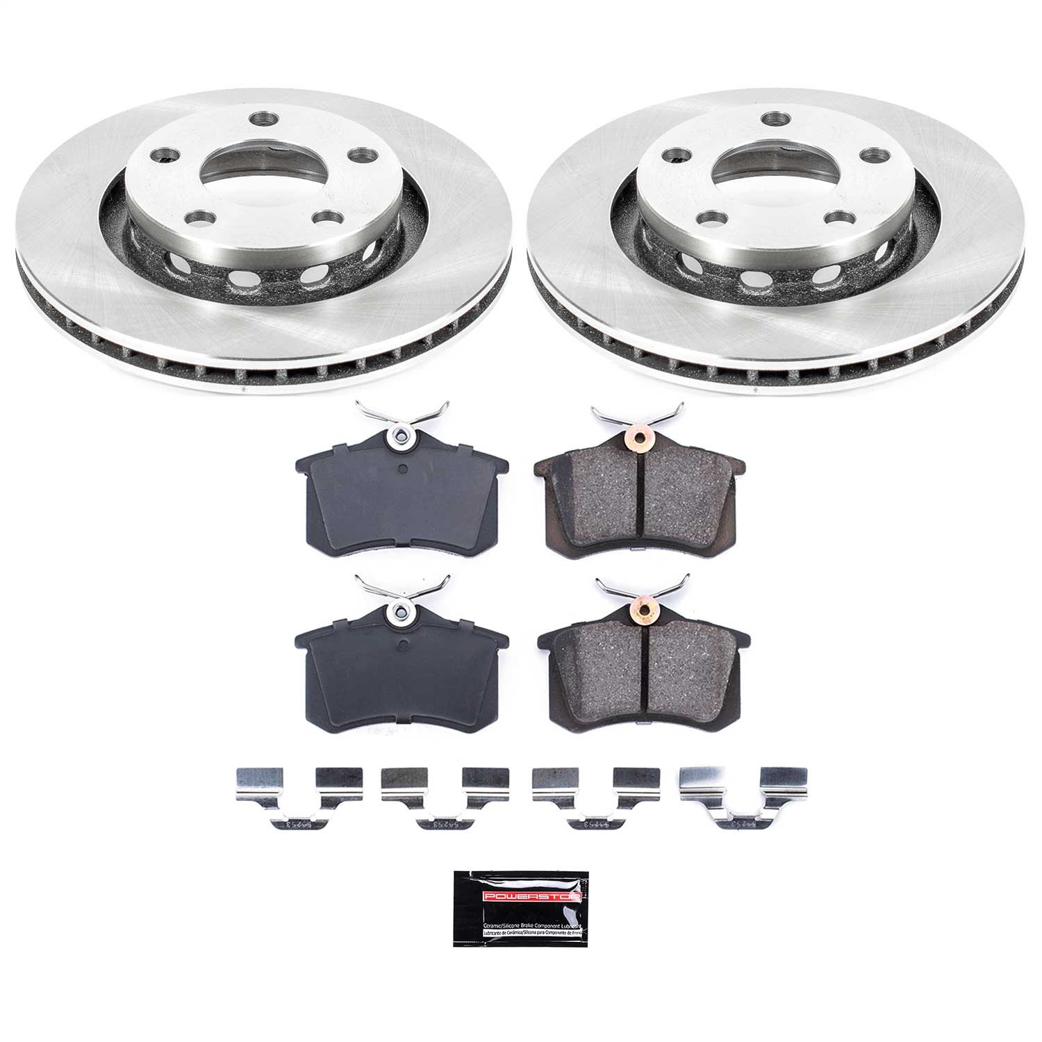Power Stop - KOE4848 - Rear - Disc Brake Pad and Rotor Kit